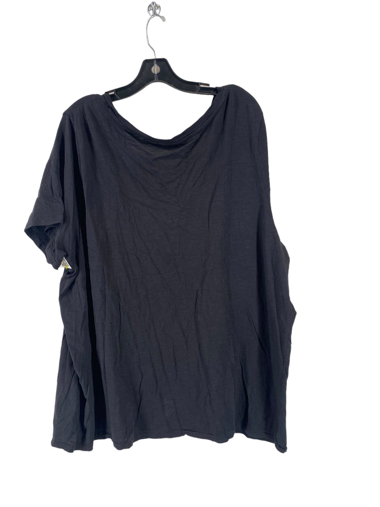 Top Short Sleeve Basic By Sonoma In Black, Size: 3x