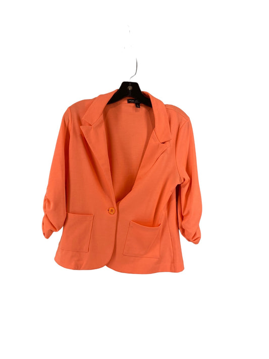 Blazer By Clothes Mentor In Coral, Size: L