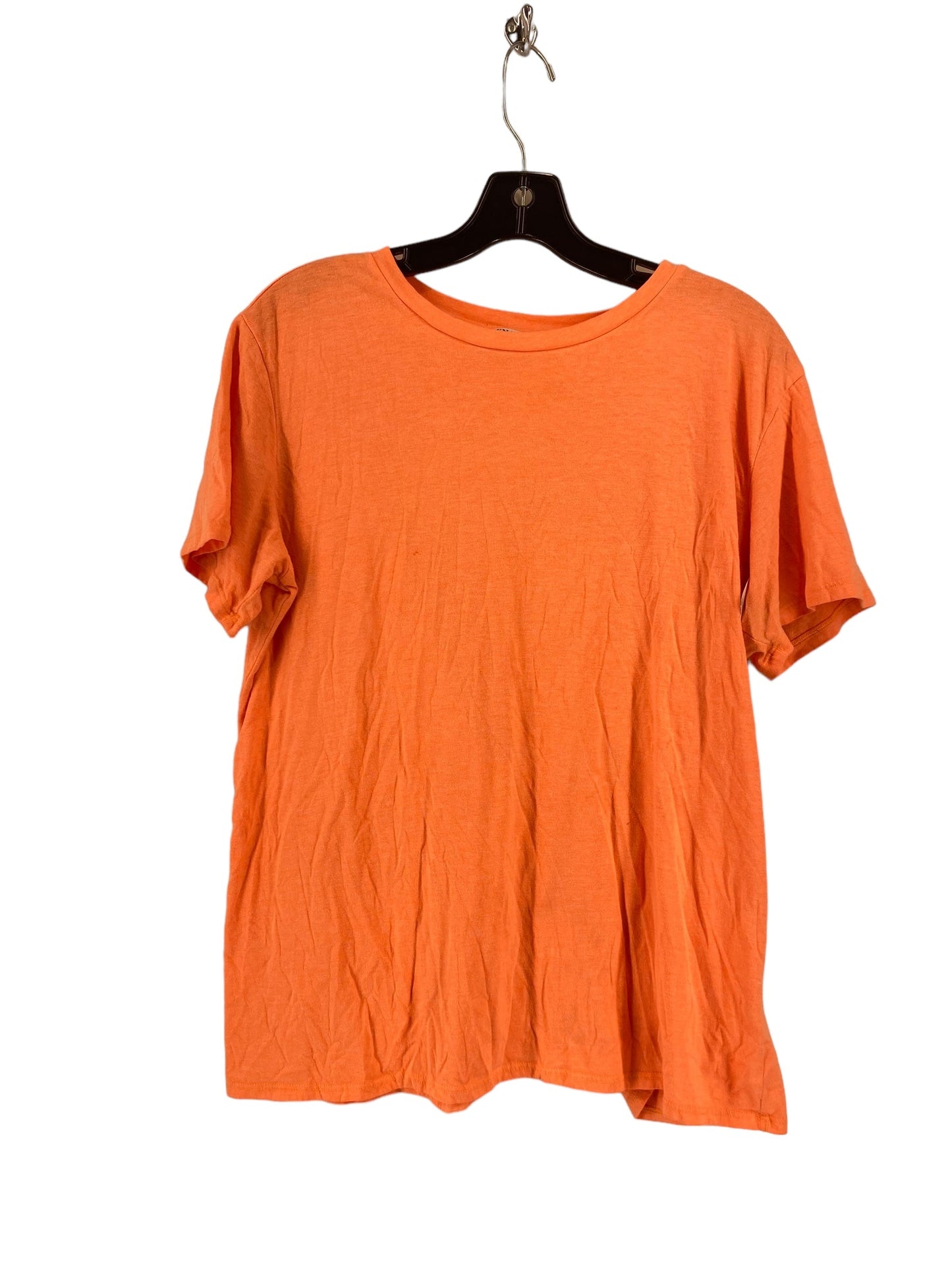 Top Short Sleeve By Zenana Outfitters In Orange, Size: M