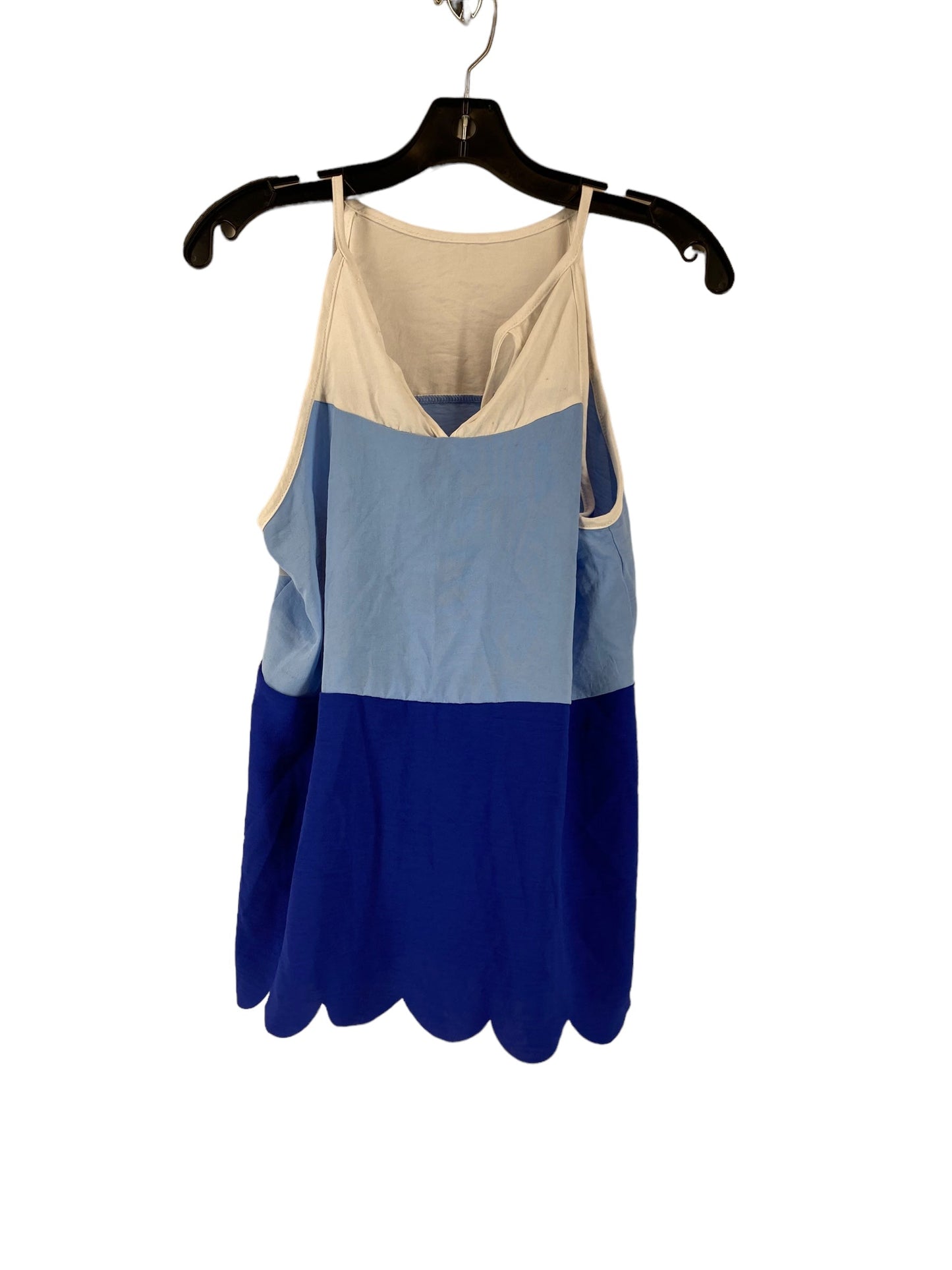 Tank Top By Pink Lily In Blue & White, Size: M