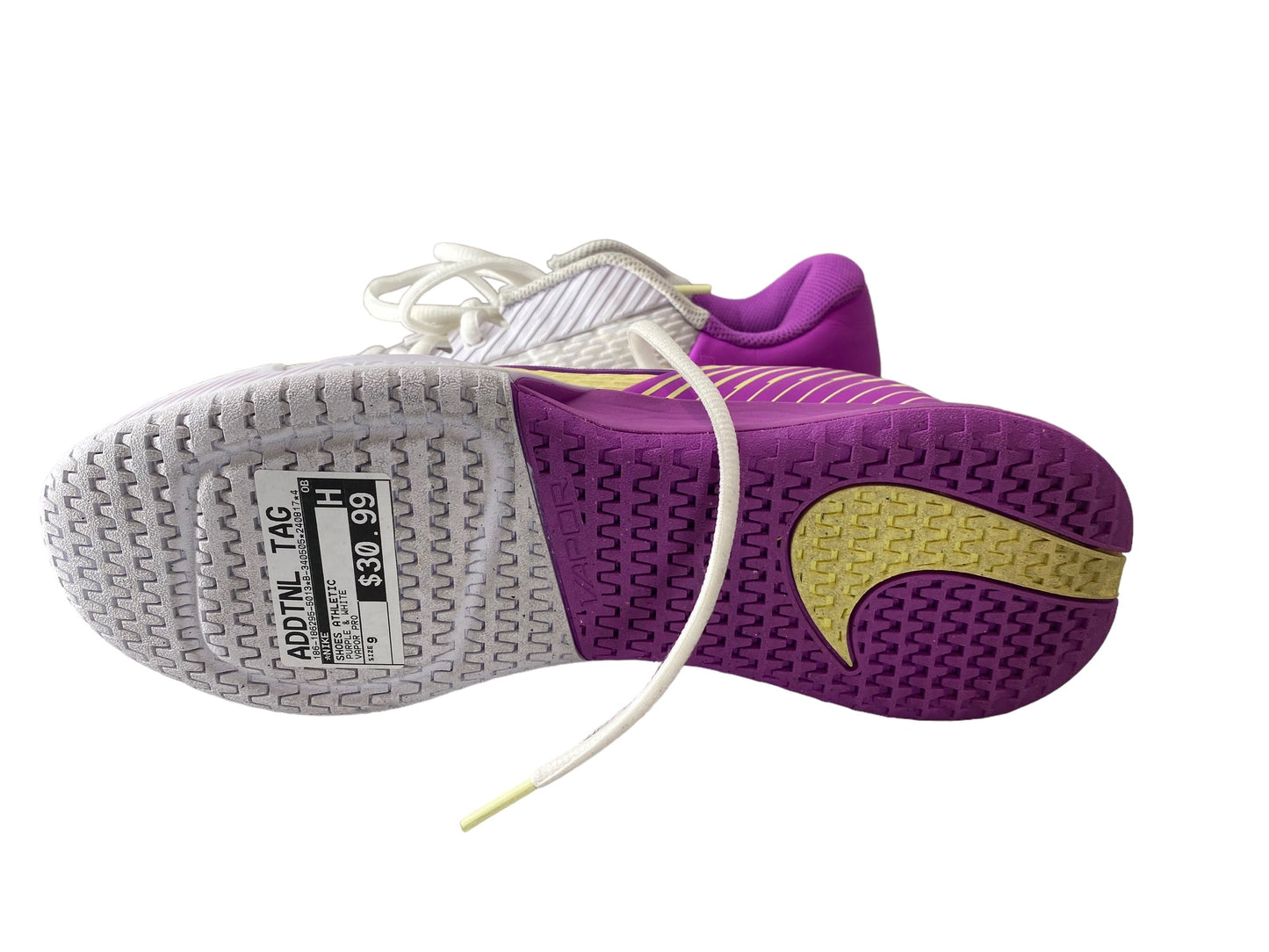 Shoes Athletic By Nike In Purple & White, Size: 9