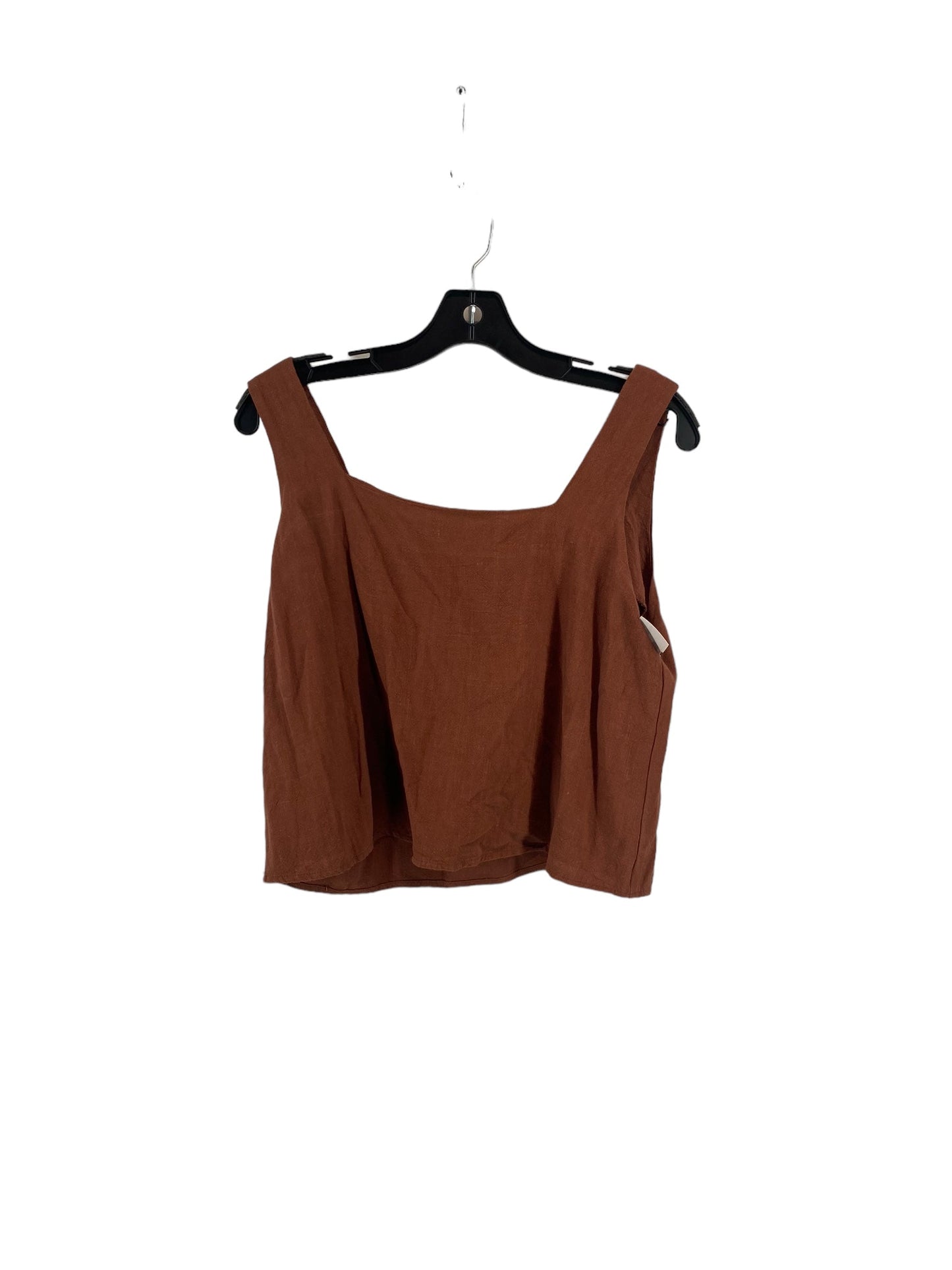 Tank Top By Clothes Mentor In Brown, Size: M