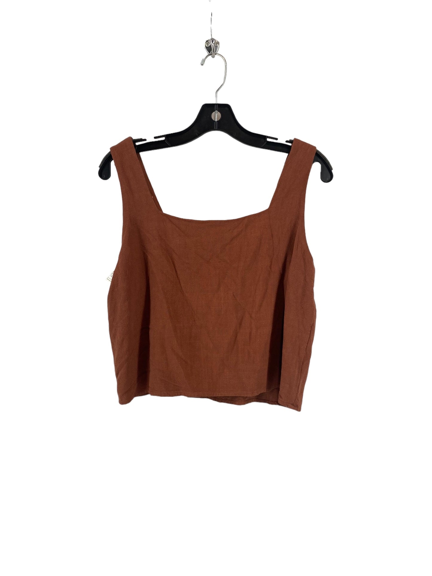 Tank Top By Clothes Mentor In Brown, Size: M