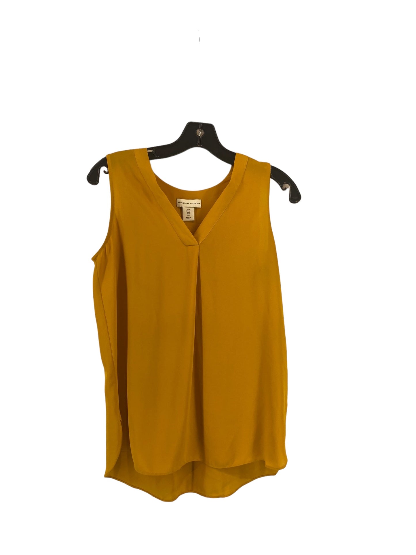 Tank Top By Adrienne Vittadini In Yellow, Size: S