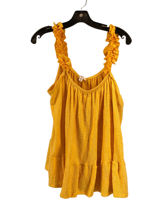 Tank Top By Time And Tru In Yellow, Size: 2x