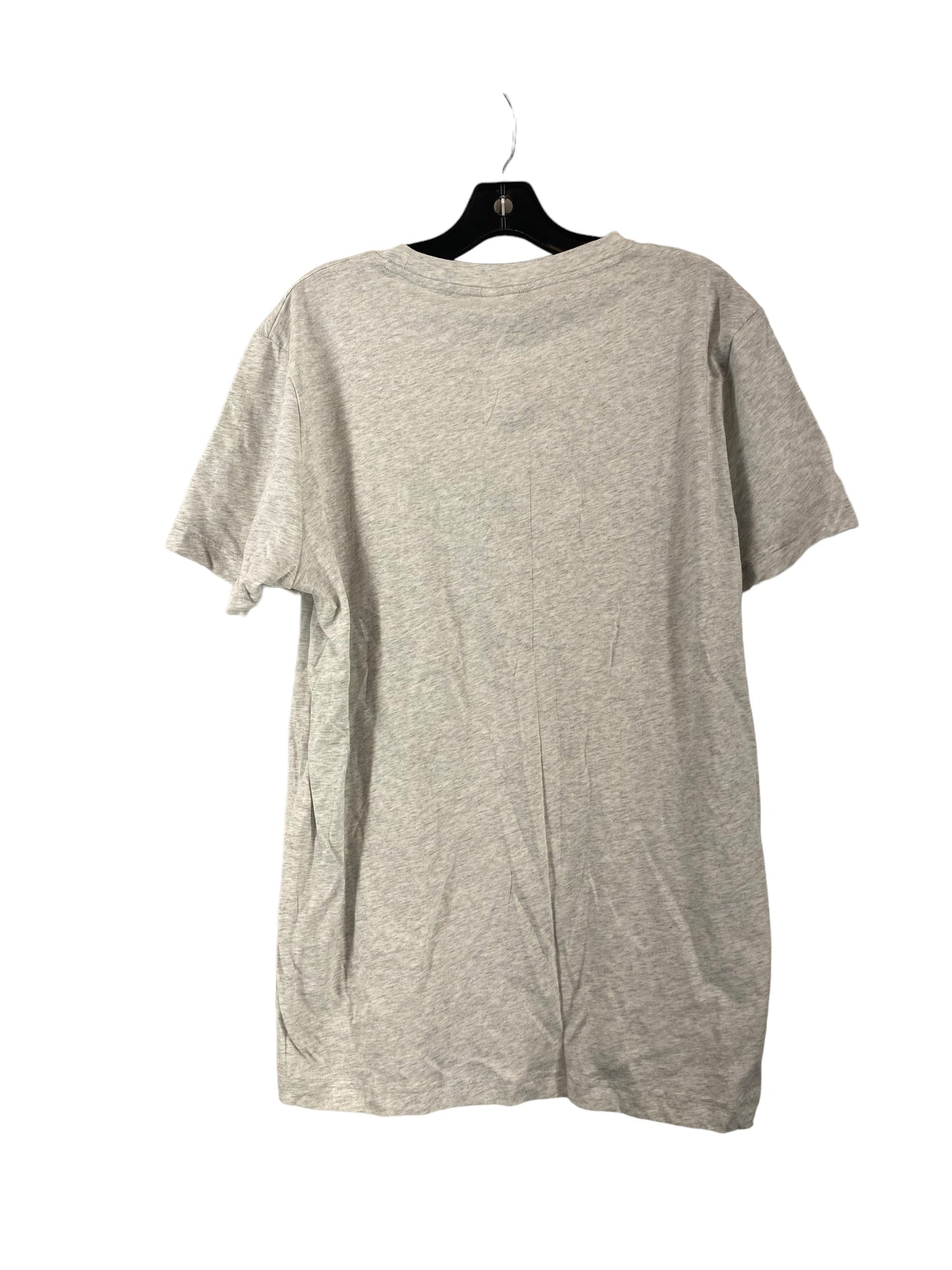 Top Short Sleeve By Pink In Grey, Size: L