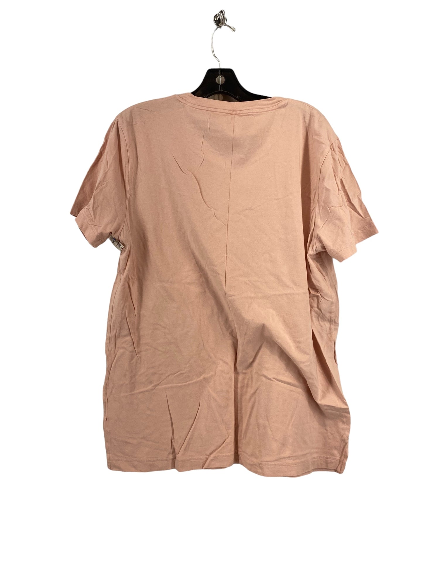 Top Short Sleeve By Pink In Pink, Size: L