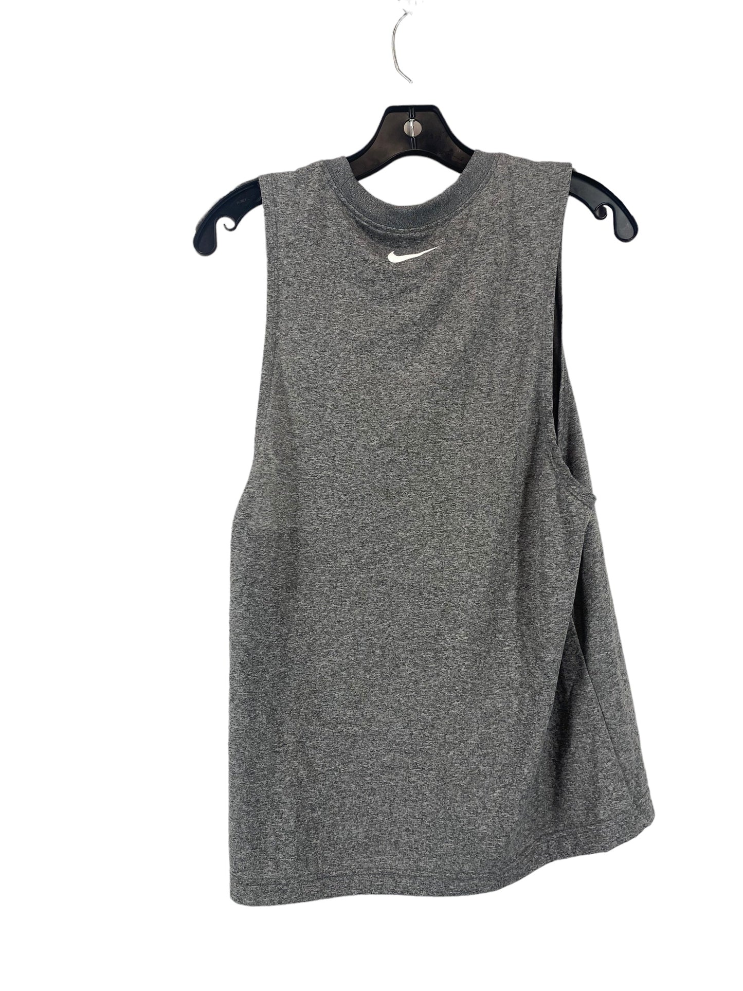 Athletic Tank Top By Nike In Grey, Size: S