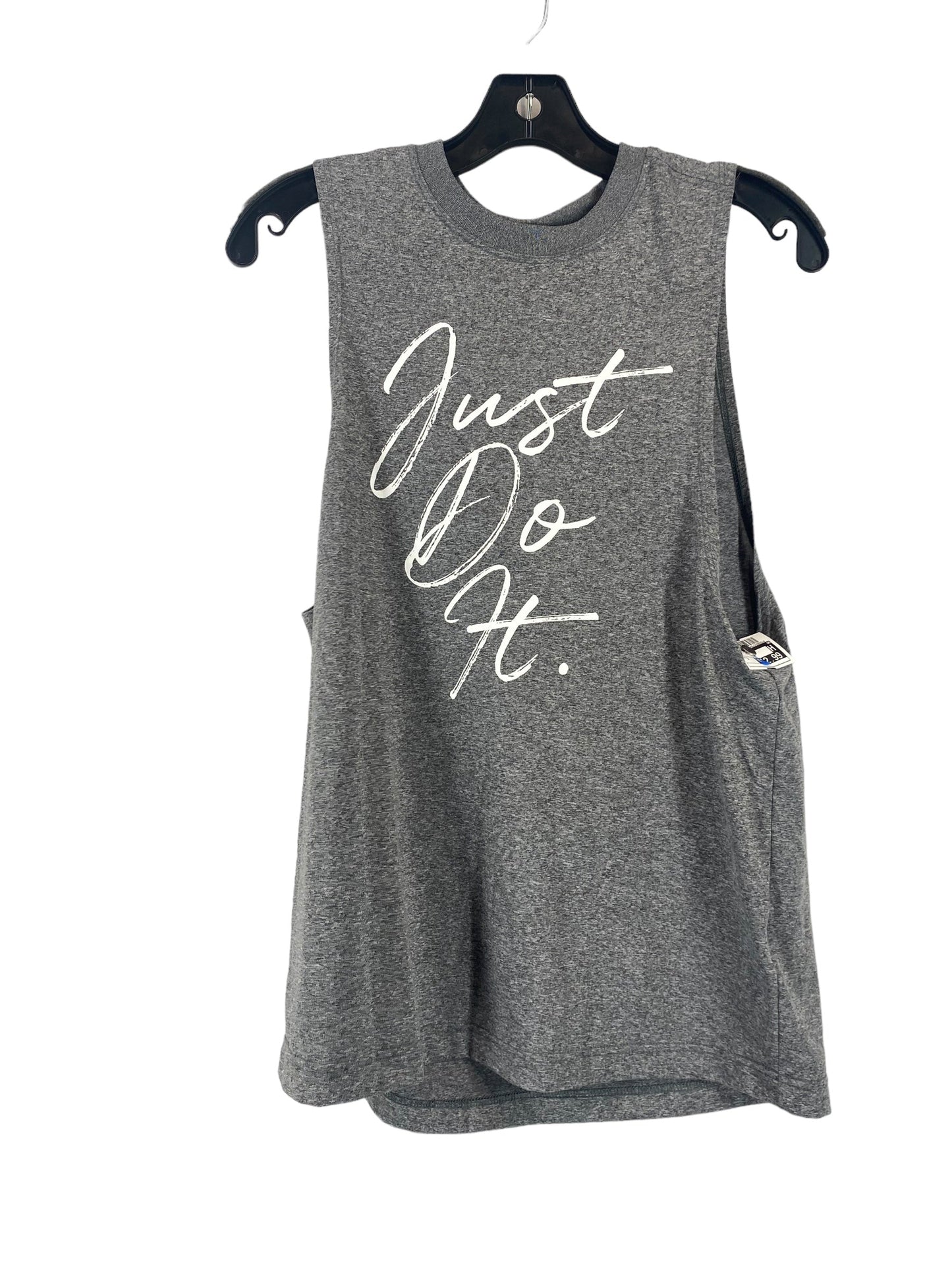 Athletic Tank Top By Nike In Grey, Size: S