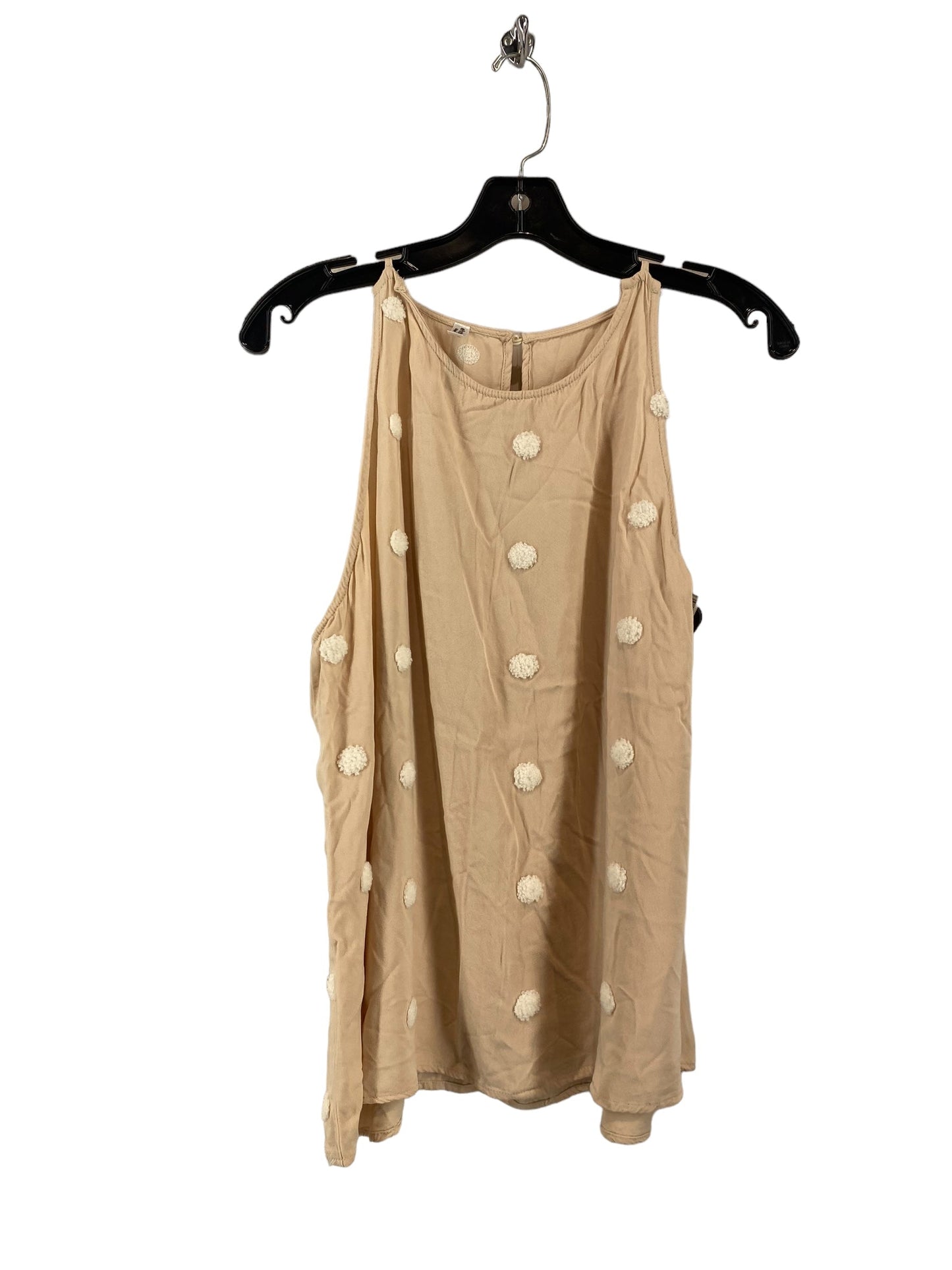 Tank Top By Clothes Mentor In Cream, Size: L