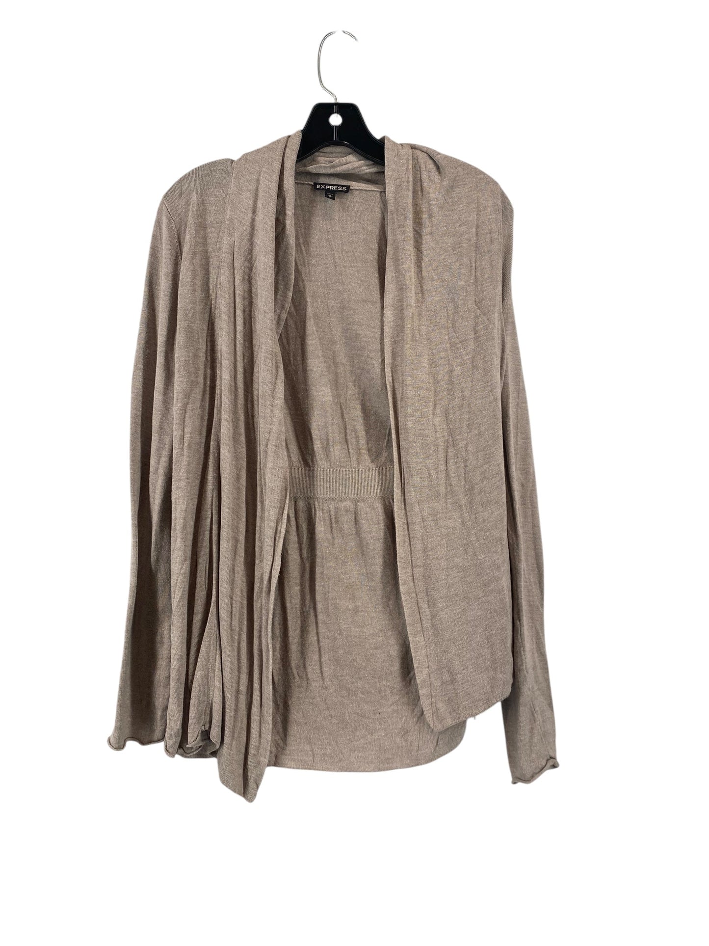 Cardigan By Express In Tan, Size: M