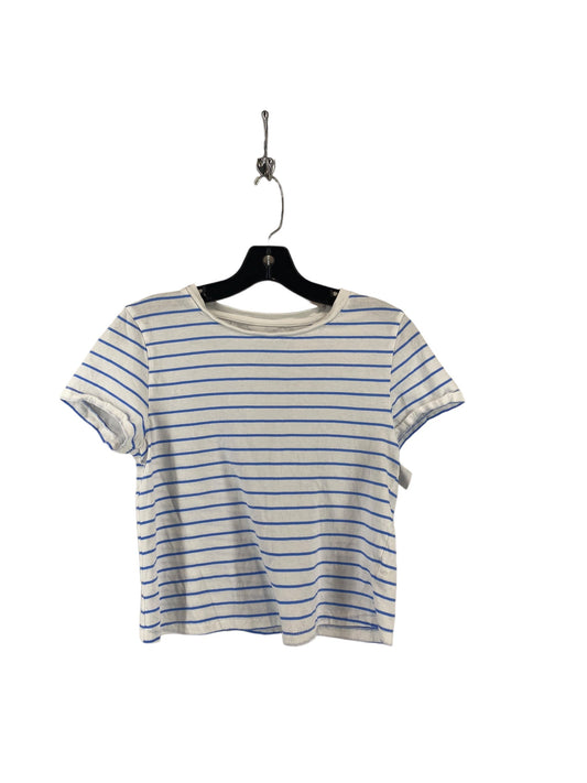 Top Short Sleeve By Universal Thread In Blue & White, Size: S