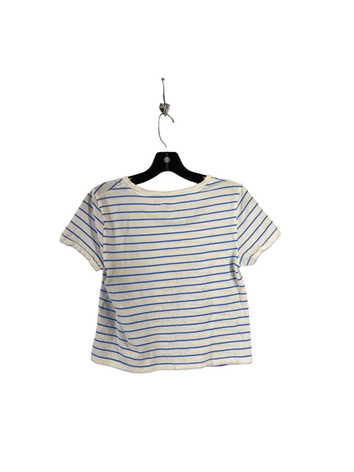 Top Short Sleeve By Universal Thread In Blue & White, Size: S