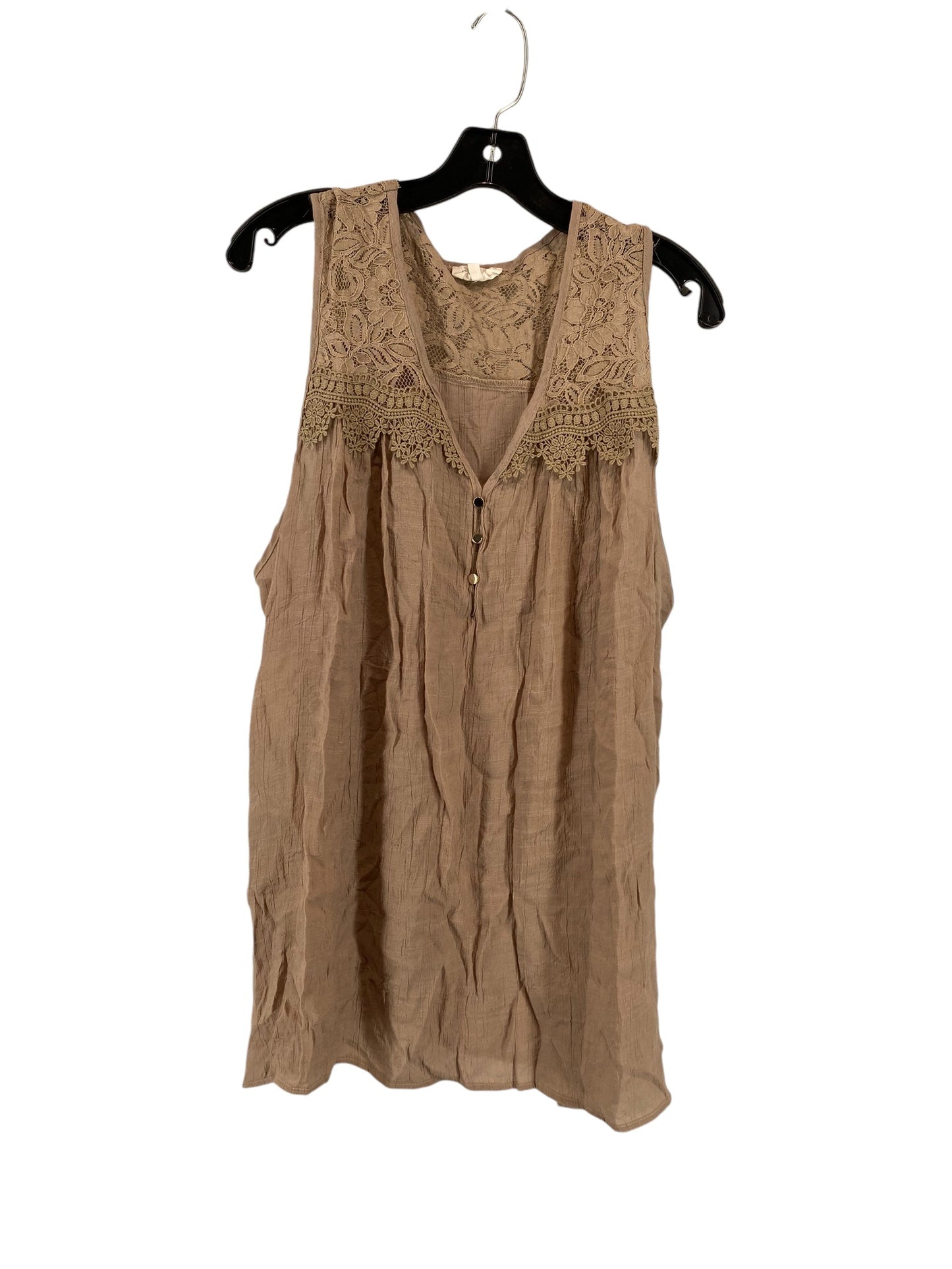 Tank Top By Siren Lily In Tan, Size: 3x