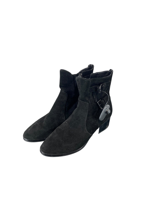 Boots Ankle Heels By Via Spiga In Black, Size: 8