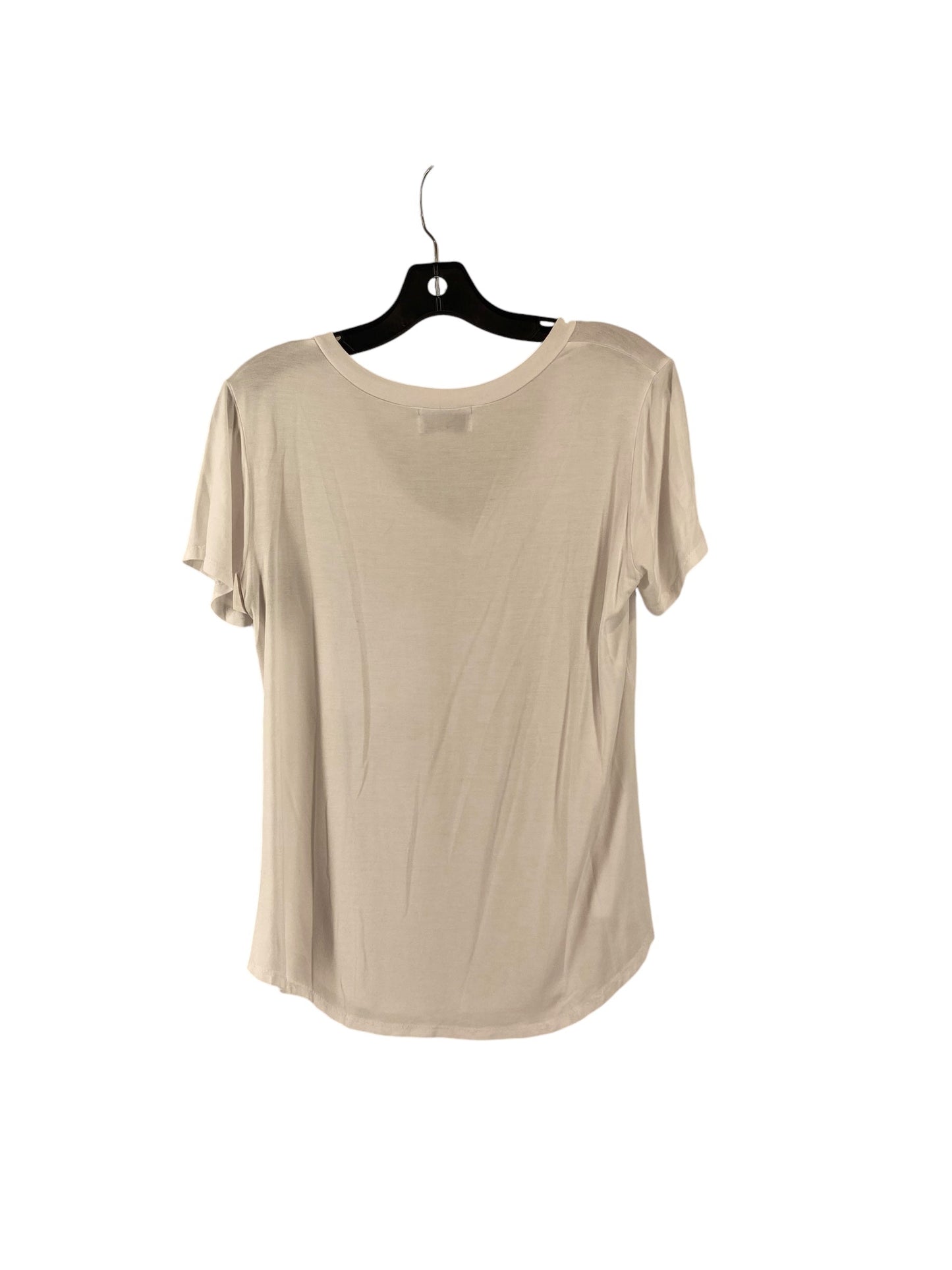 Top Short Sleeve By Adrienne Vittadini In White, Size: S