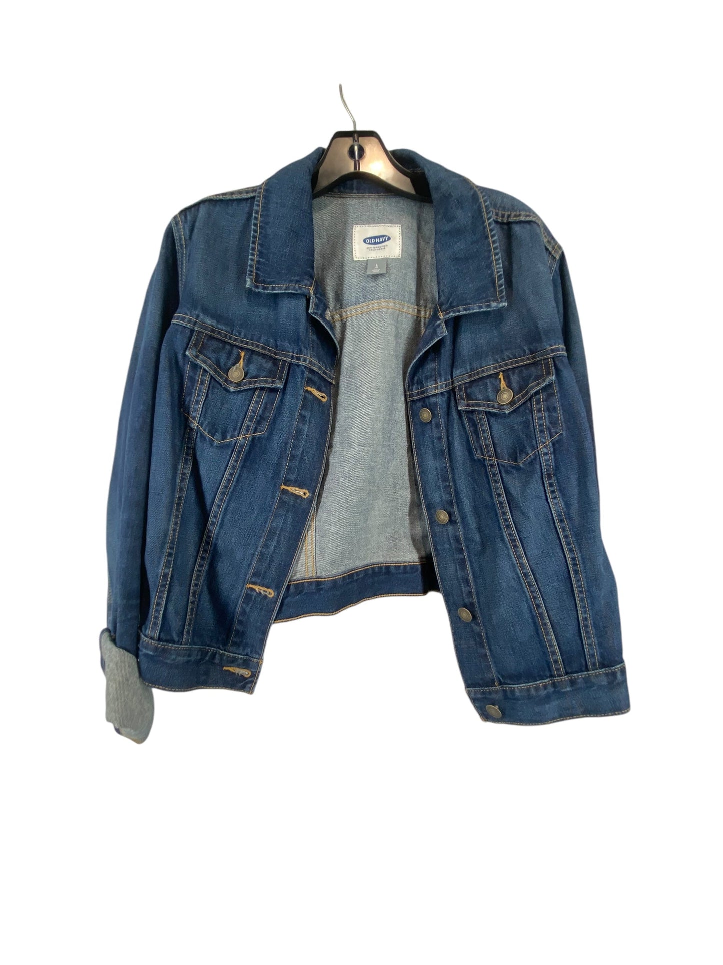 Jacket Denim By Old Navy In Blue Denim, Size: L