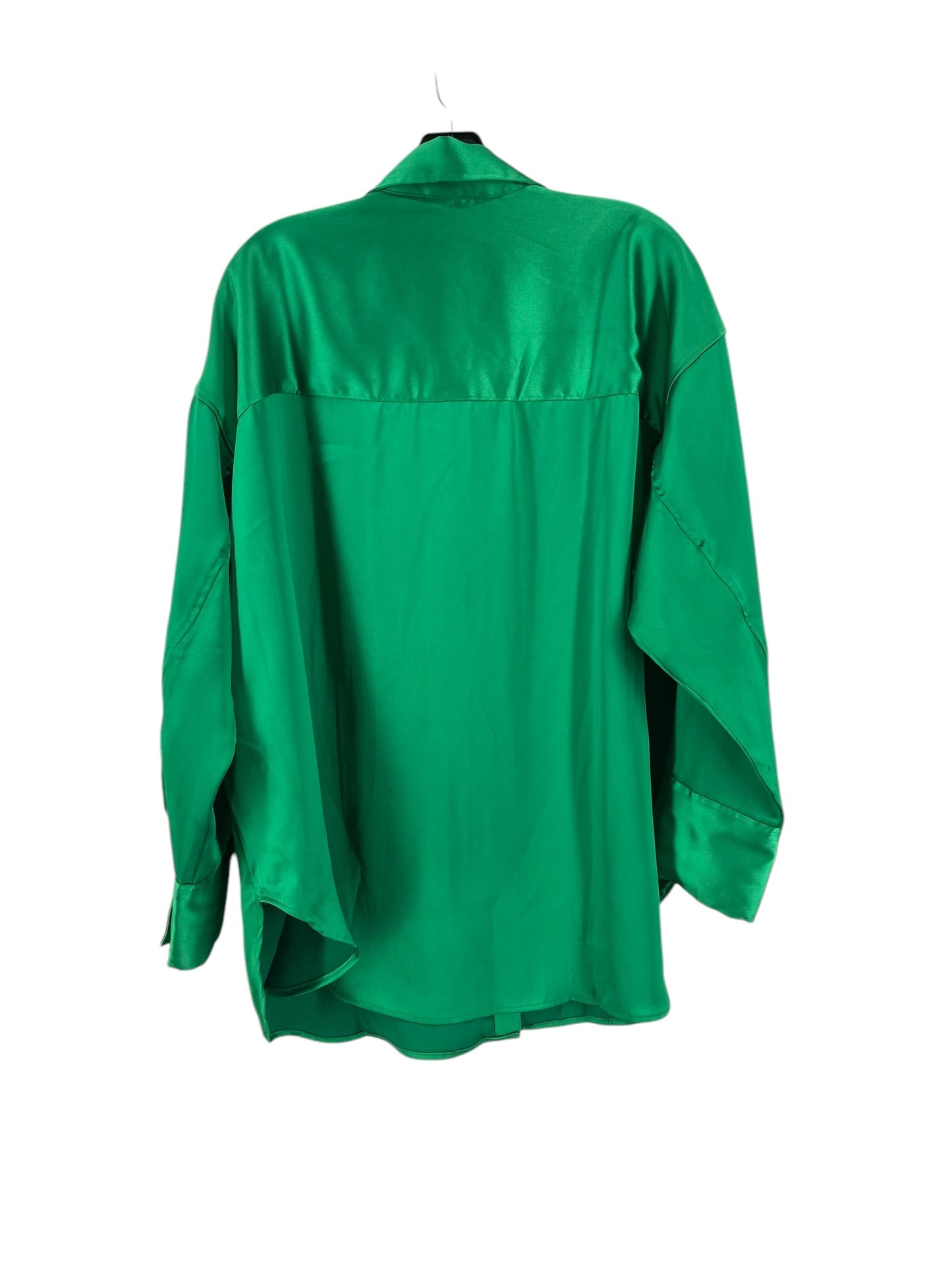 Top Long Sleeve By H&m In Green, Size: M