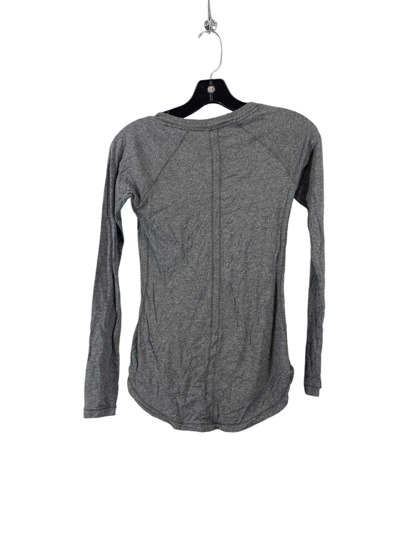 Athletic Top Long Sleeve Collar By Calia In Grey, Size: Xs