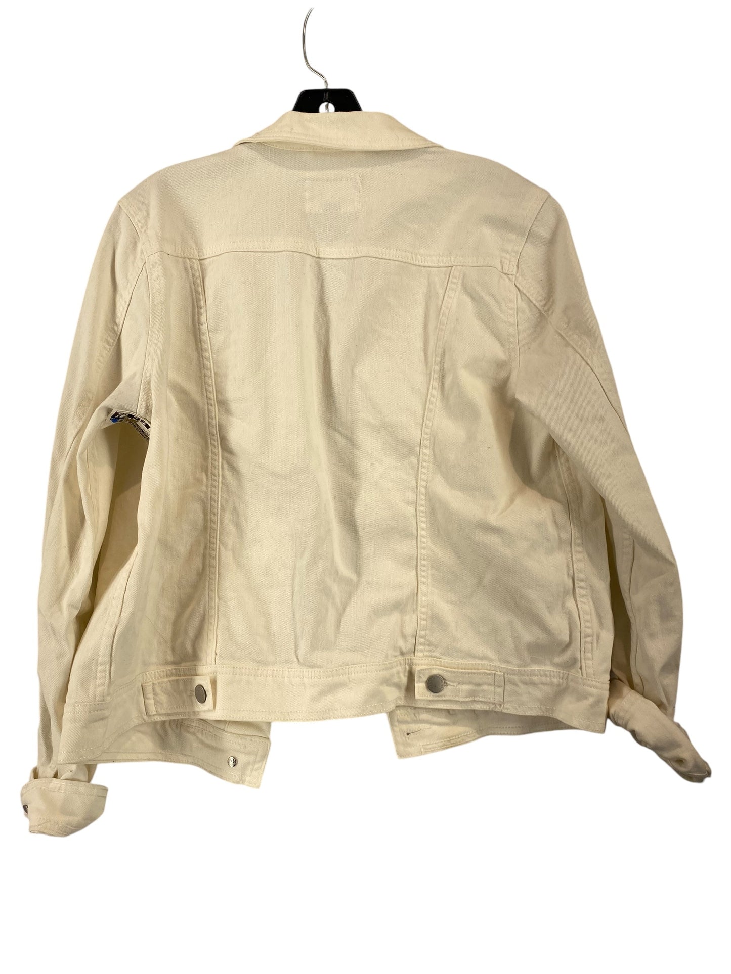 Jacket Denim By Universal Thread In White Denim, Size: L