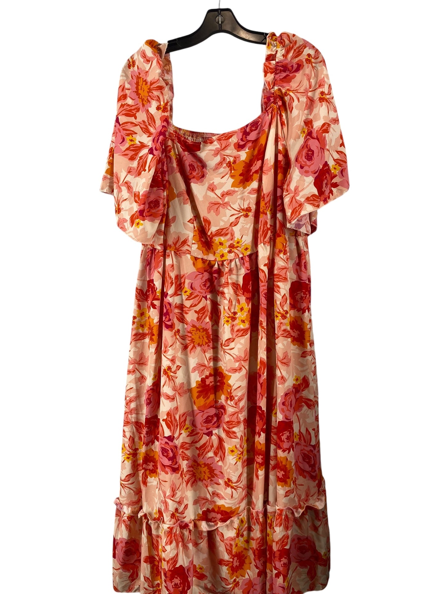 Dress Casual Maxi By Shein In Pink, Size: 3x