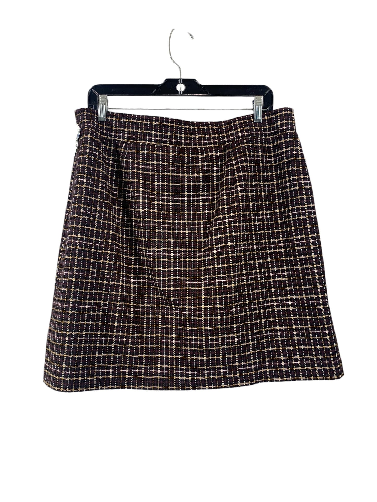 Skirt Mini & Short By Loft In Black & Brown, Size: L