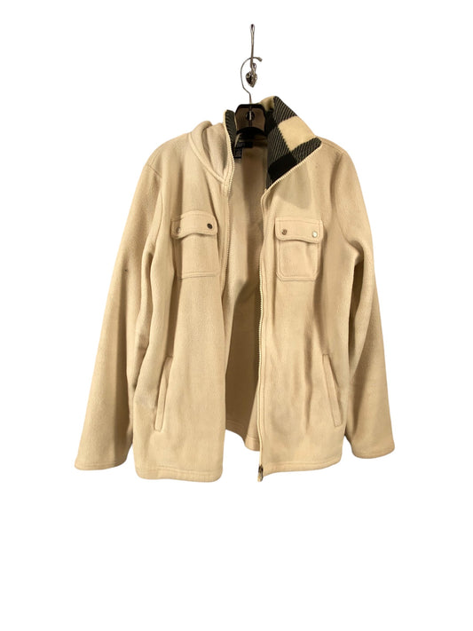 Jacket Fleece By Chaps In Cream, Size: Xl