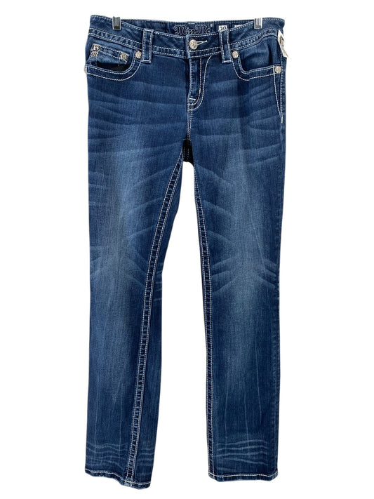 Jeans Straight By Miss Me In Blue Denim, Size: 8