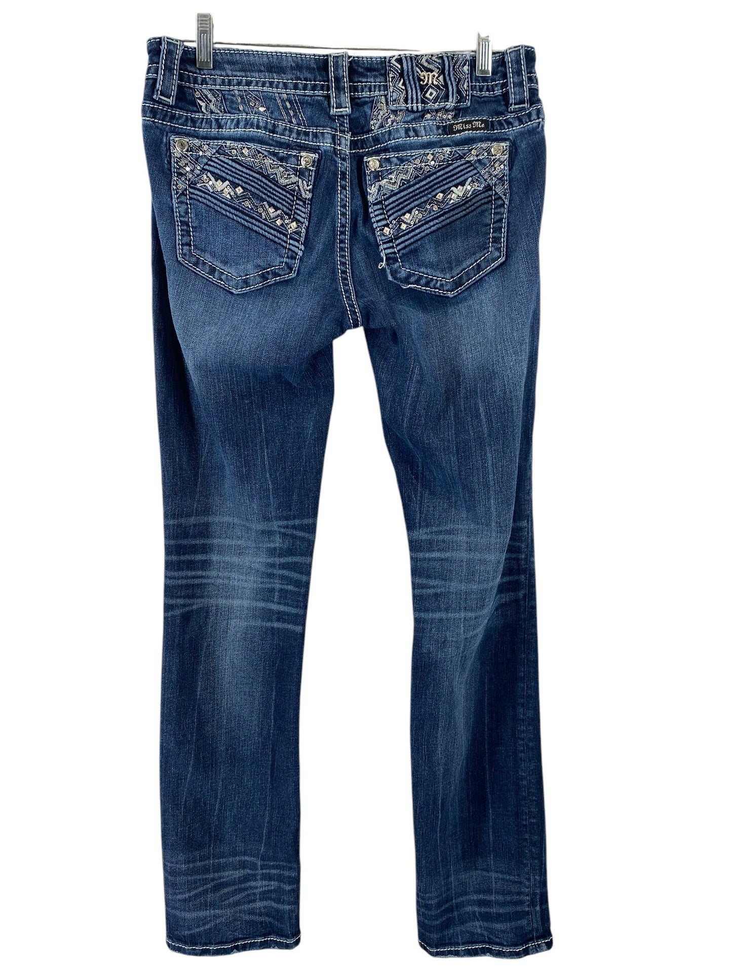 Jeans Straight By Miss Me In Blue Denim, Size: 8