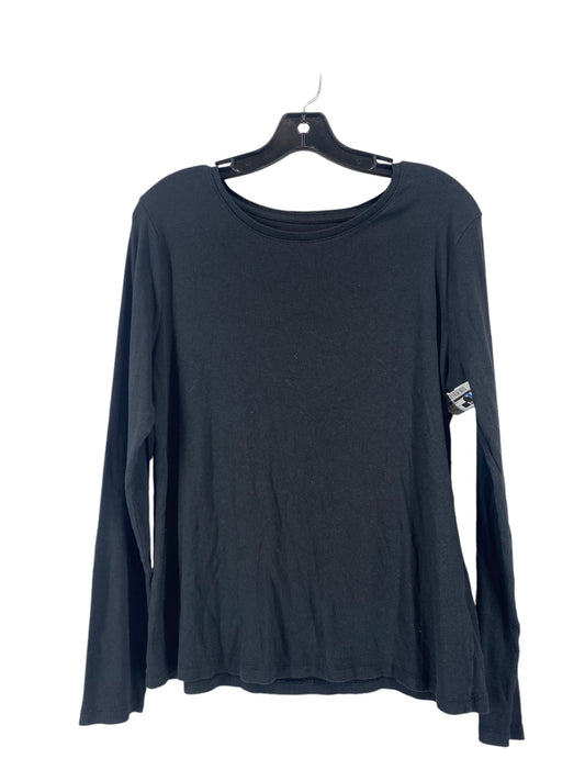 Top Long Sleeve Basic By A New Day In Black, Size: Xl