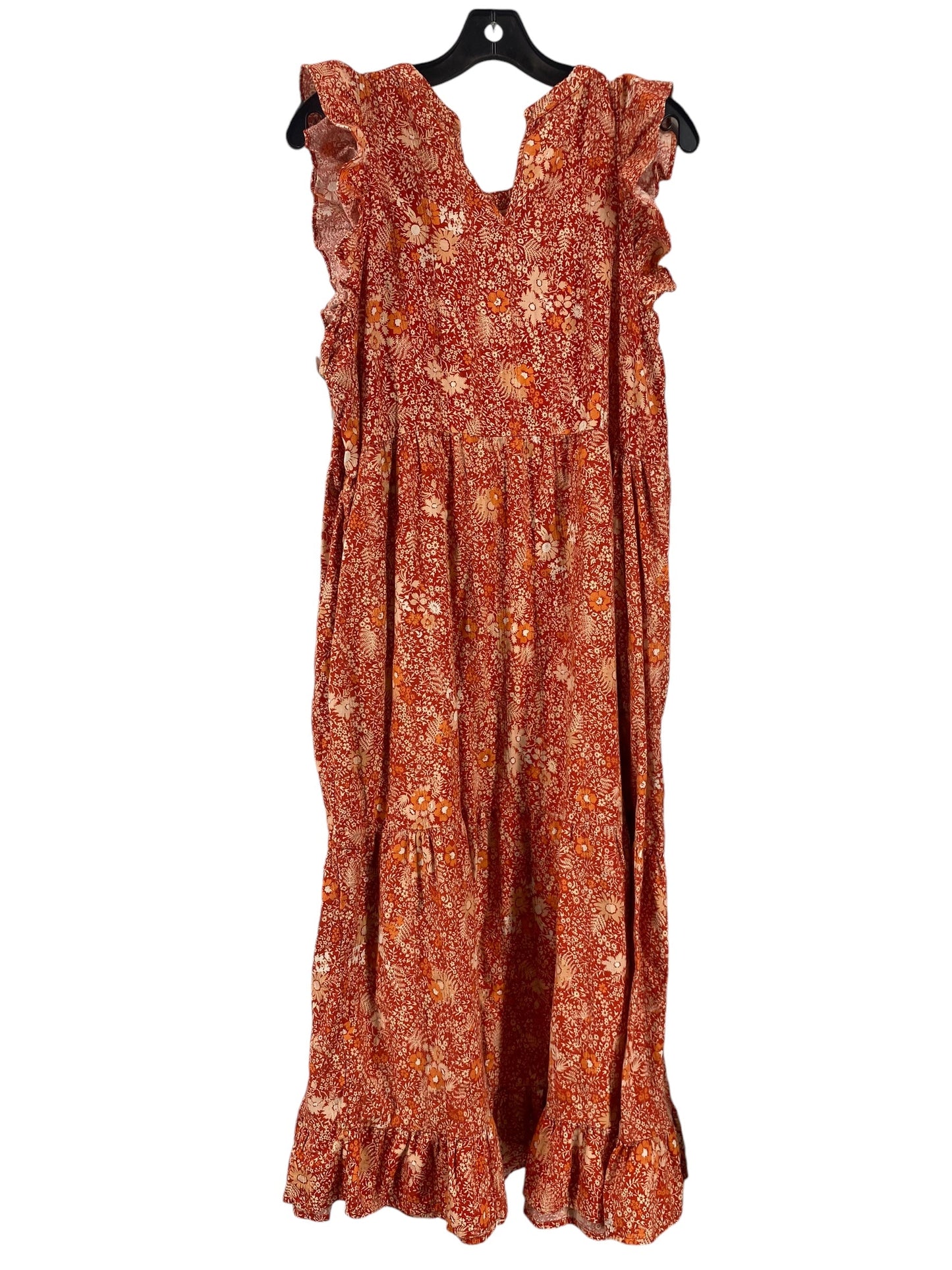 Dress Casual Maxi By Universal Thread In Orange, Size: 2x