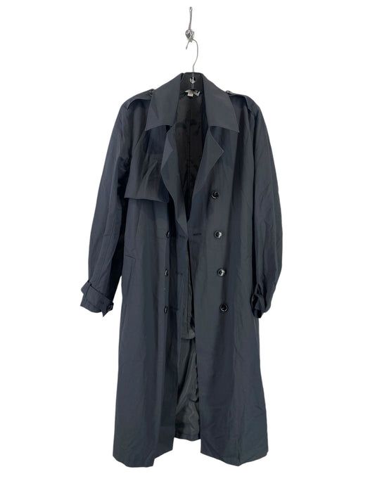 Coat Raincoat By Clothes Mentor In Black, Size: Xs