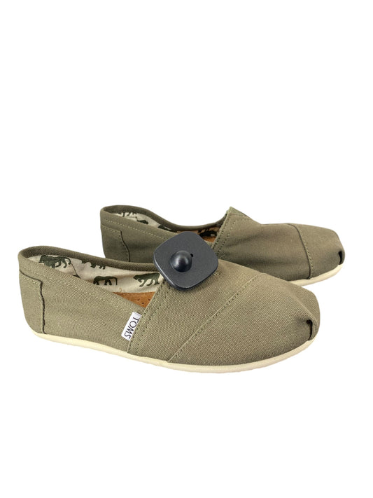 Shoes Flats By Toms In Green, Size: 7.5