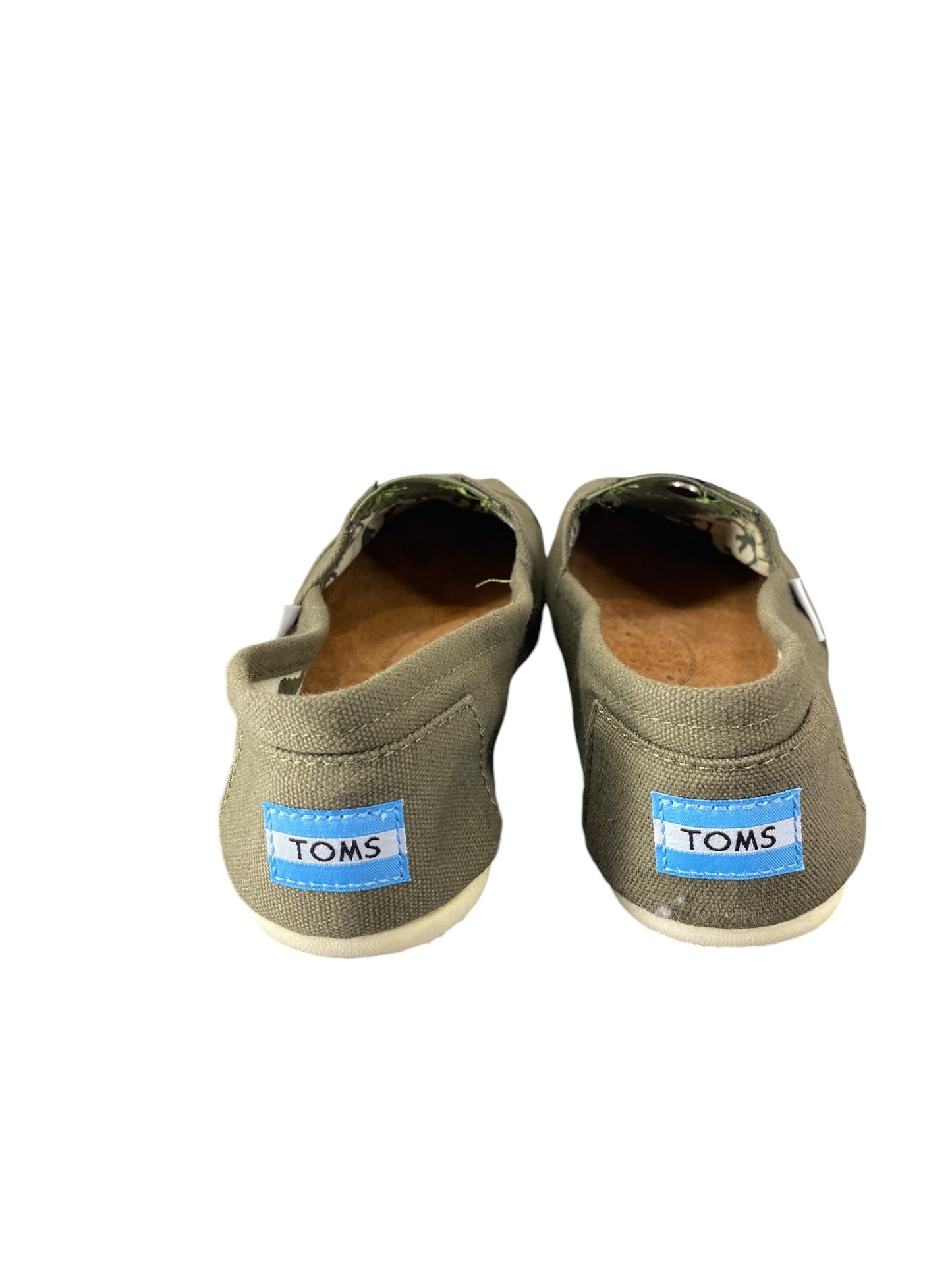 Shoes Flats By Toms In Green, Size: 7.5