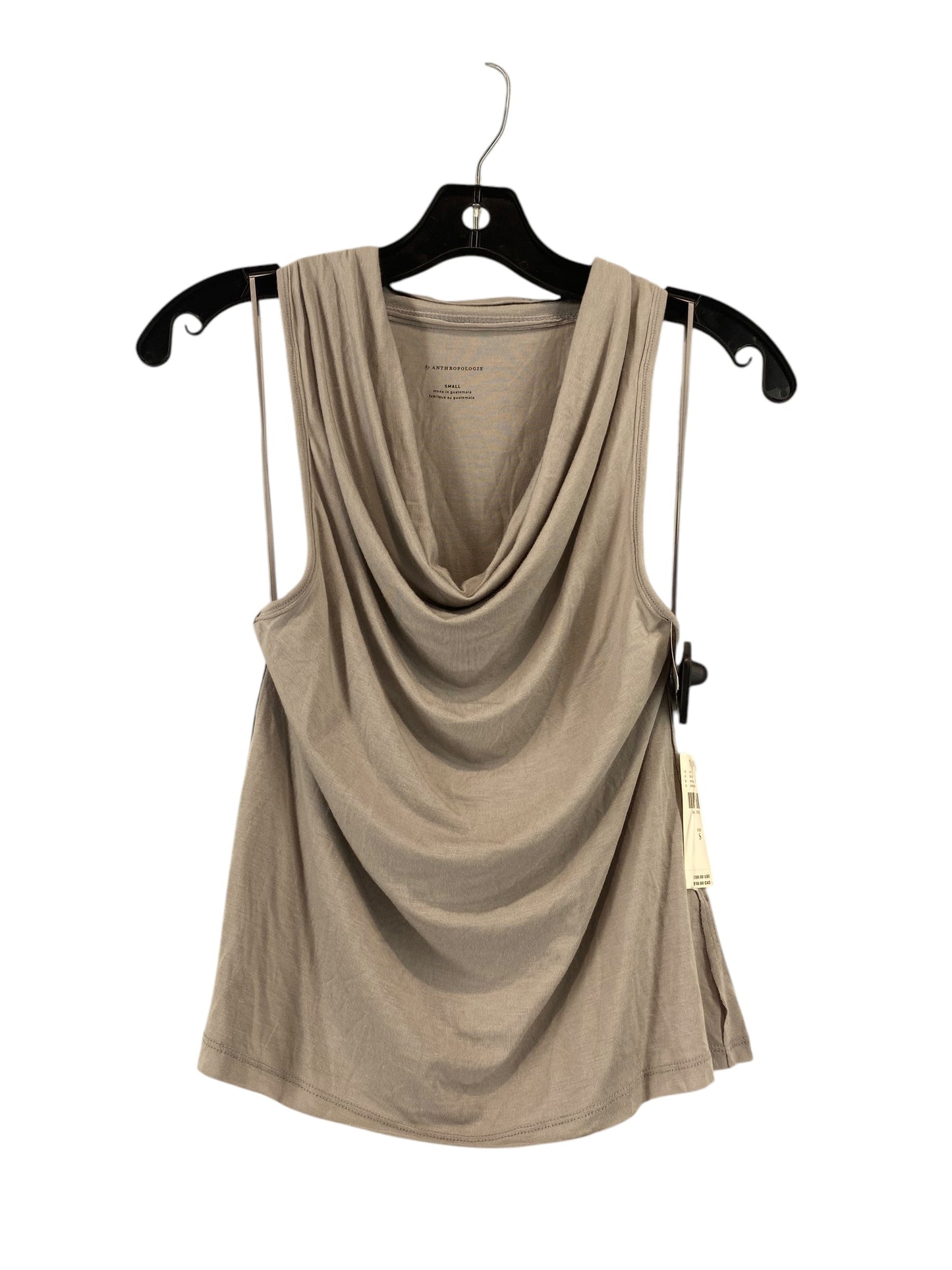 Top Sleeveless By Anthropologie In Grey, Size: S