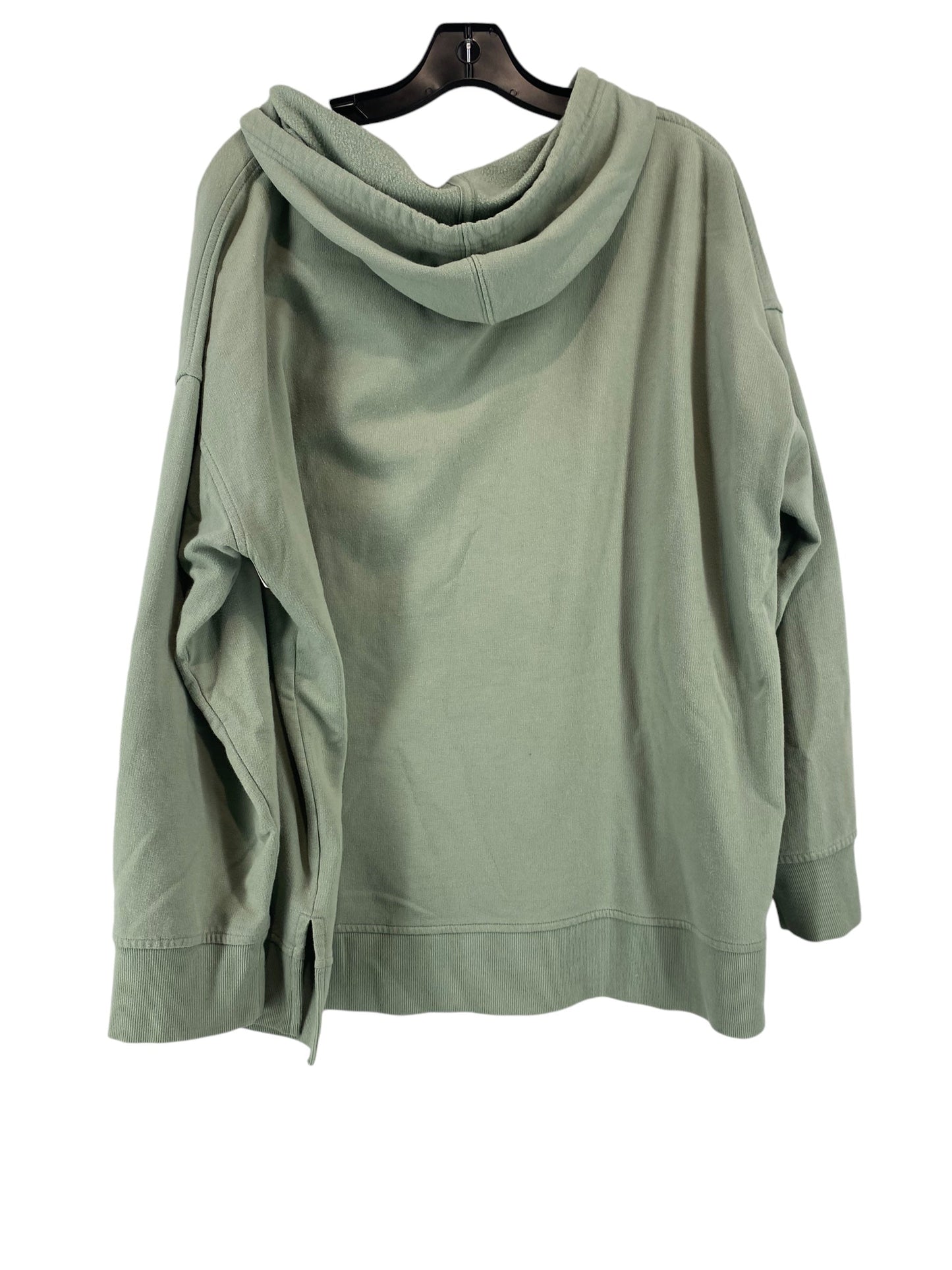 Athletic Top Long Sleeve Hoodie By Ava & Viv In Green, Size: 2x