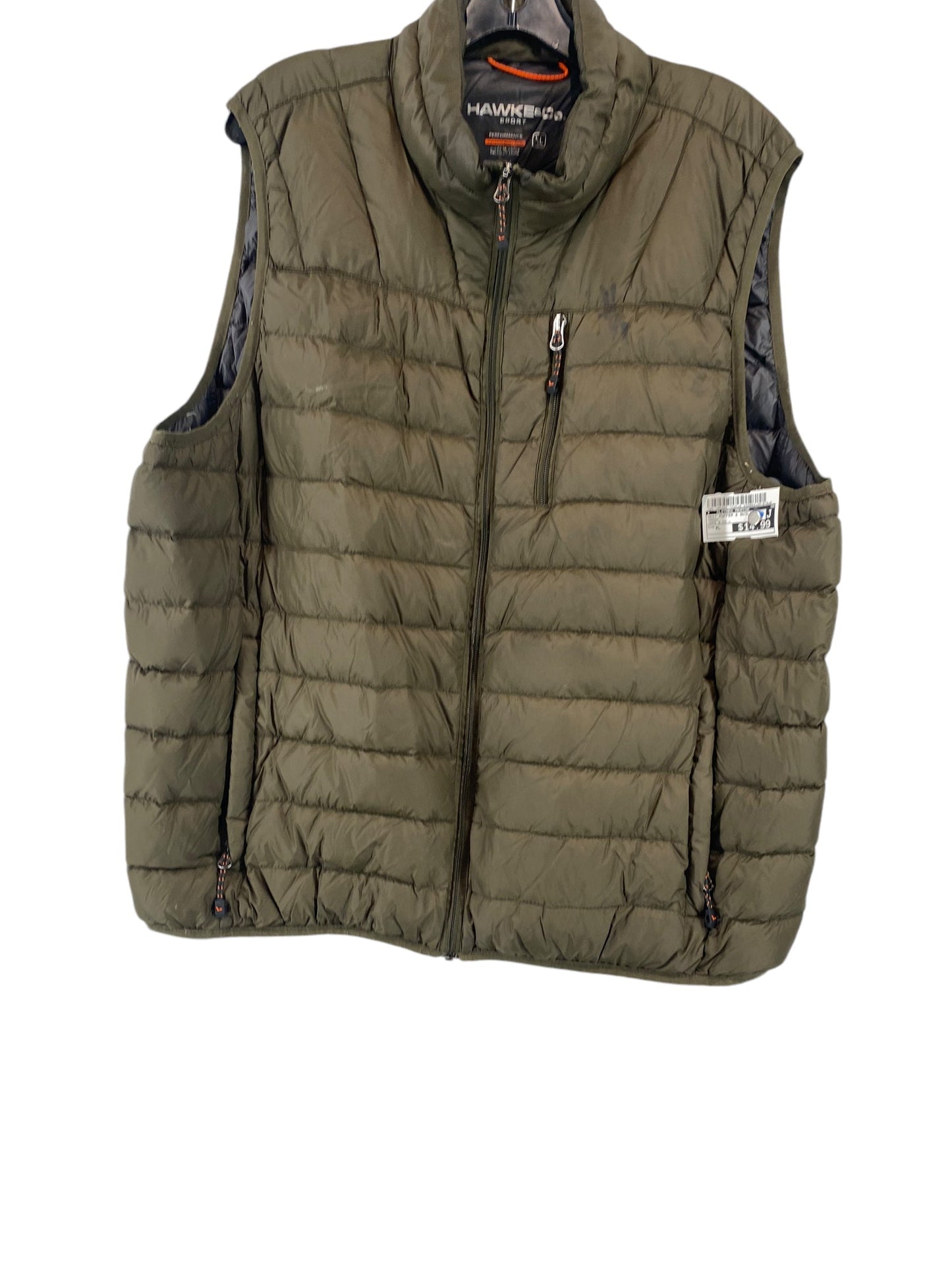 Vest Puffer & Quilted By Clothes Mentor In Green, Size: Xl