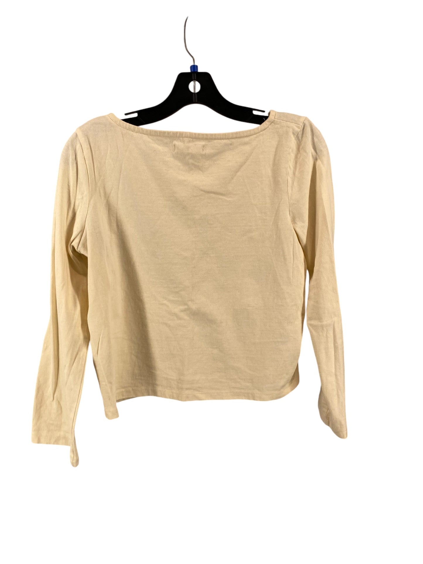 Top Long Sleeve By Madewell In Cream, Size: S