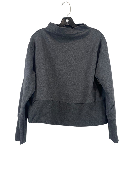 Athletic Top Long Sleeve Crewneck By Nike In Grey, Size: M