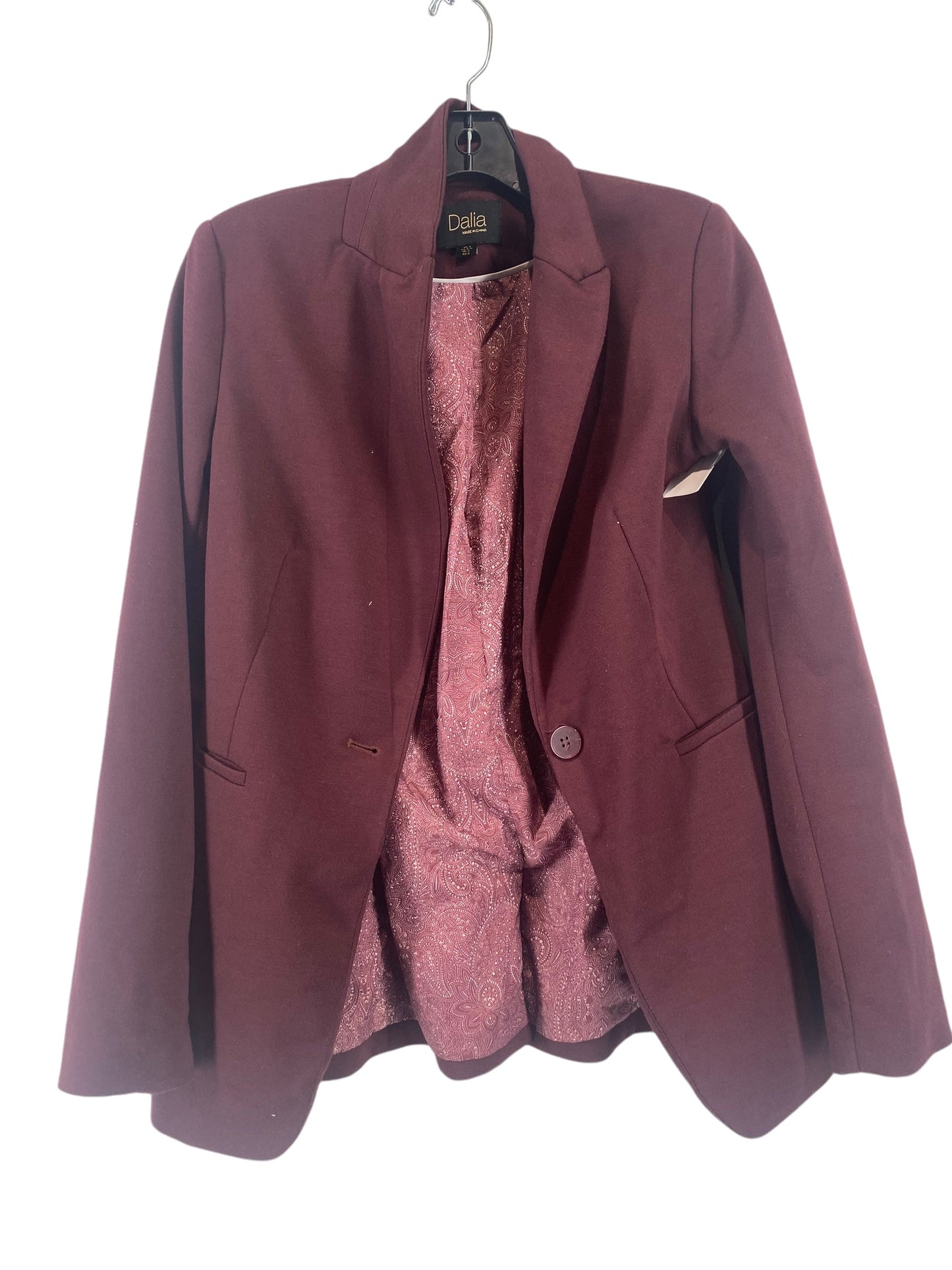 Blazer By Dalia In Maroon, Size: M