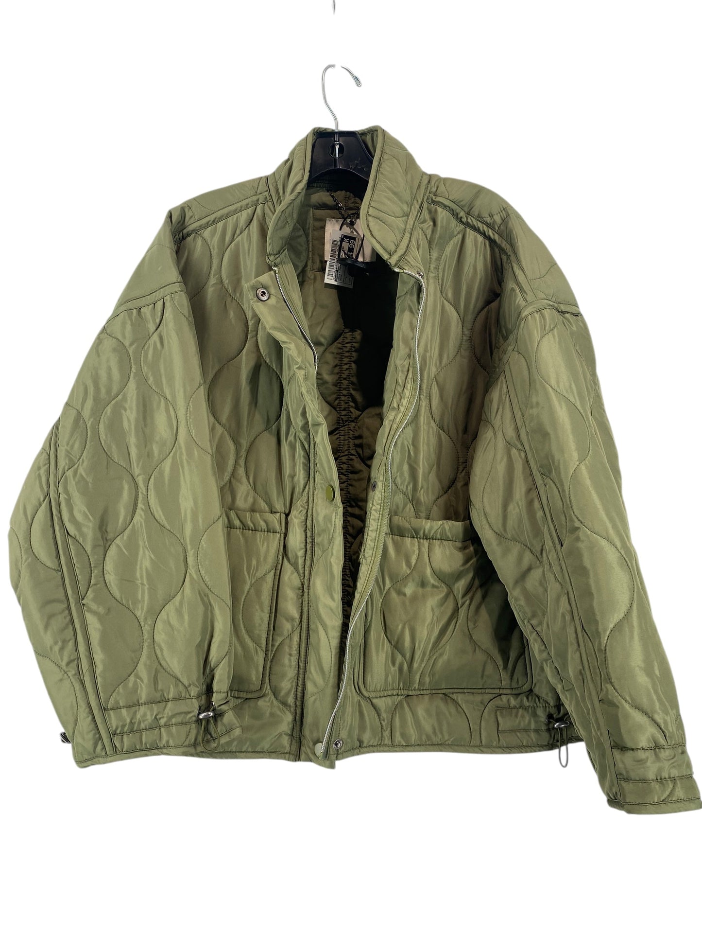 Jacket Puffer & Quilted By Lucky Brand In Green, Size: L