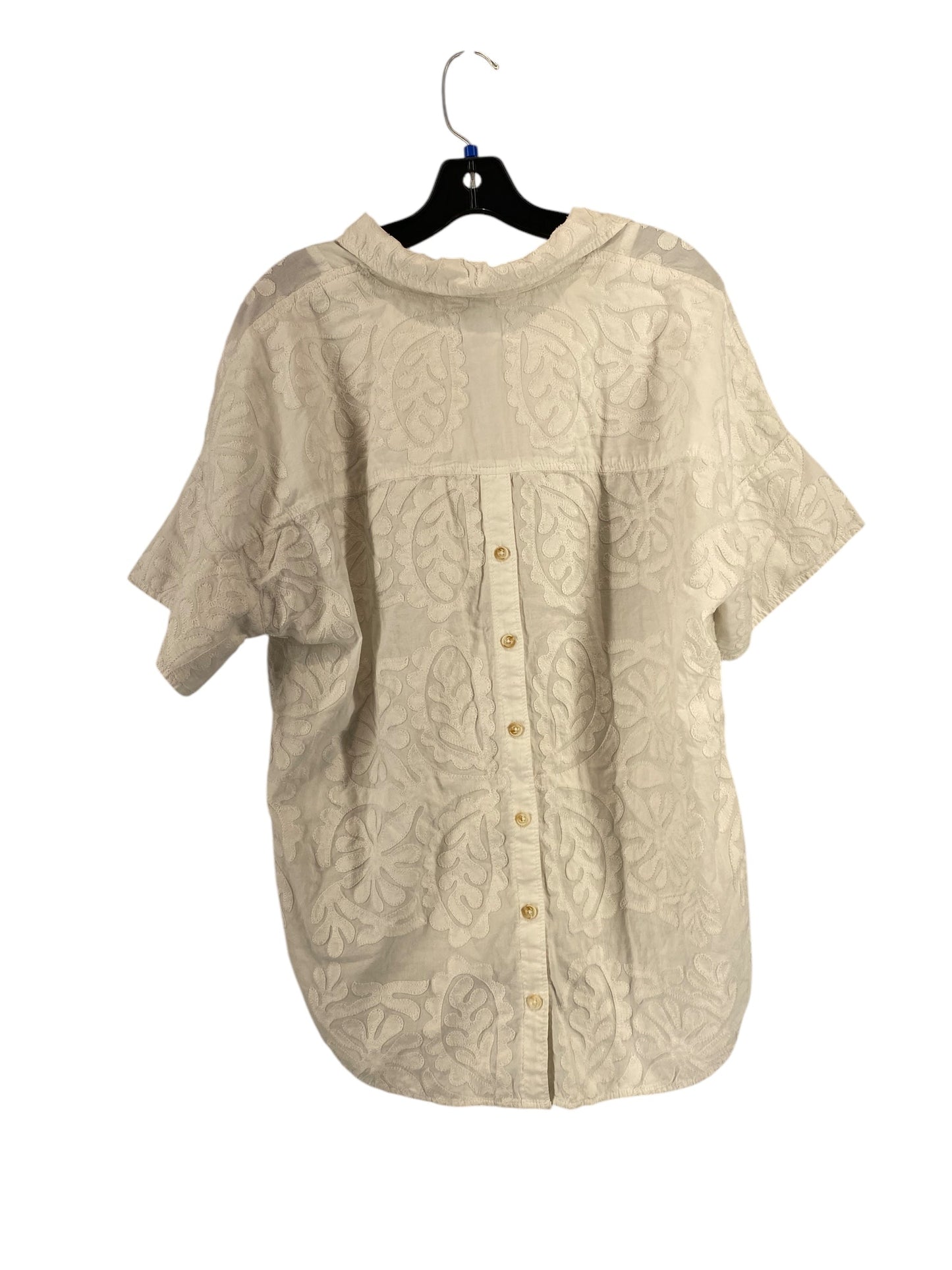 Top Short Sleeve By Pilcro In White, Size: L