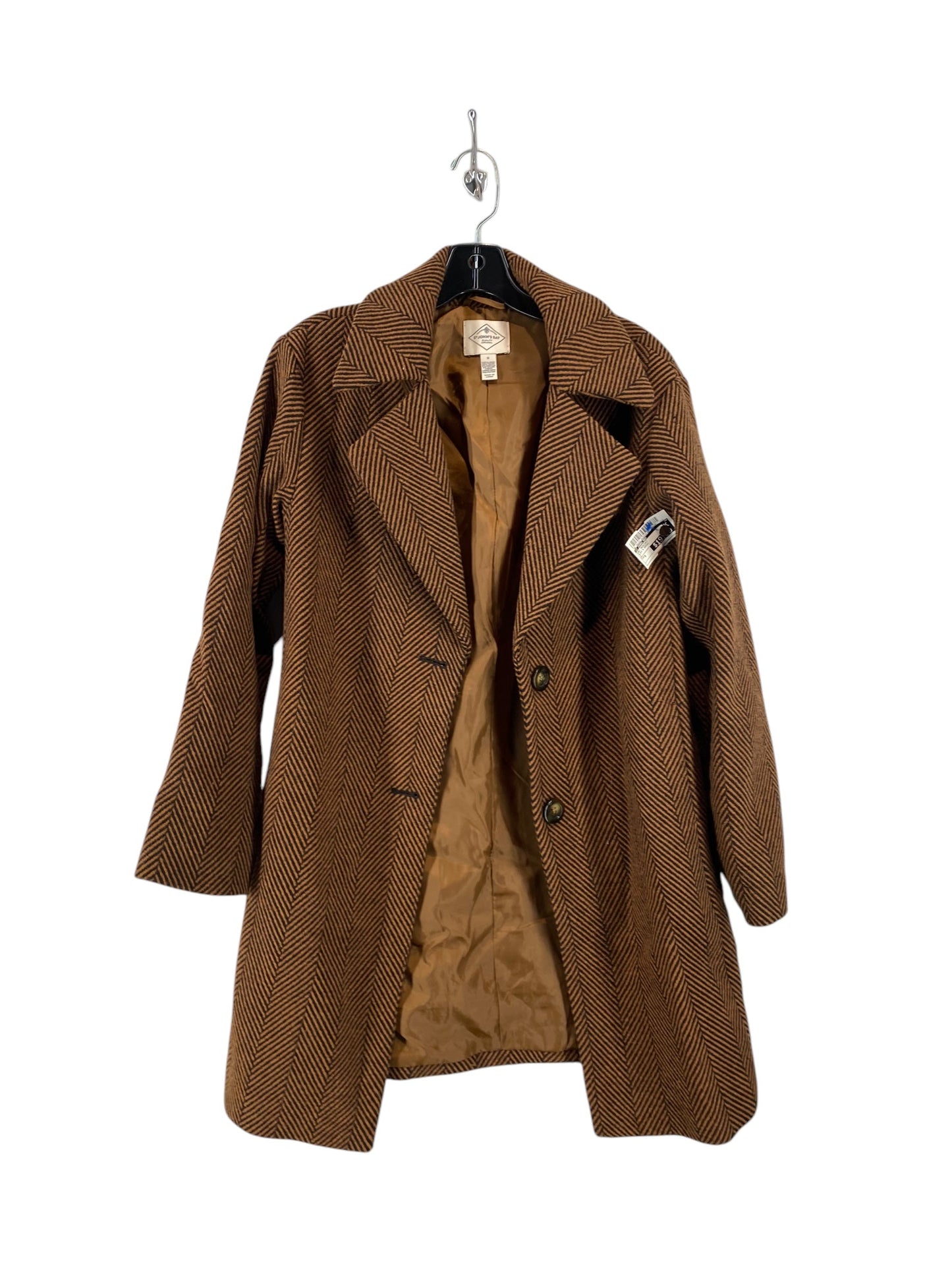 Coat Peacoat By St Johns Bay In Black & Brown, Size: S