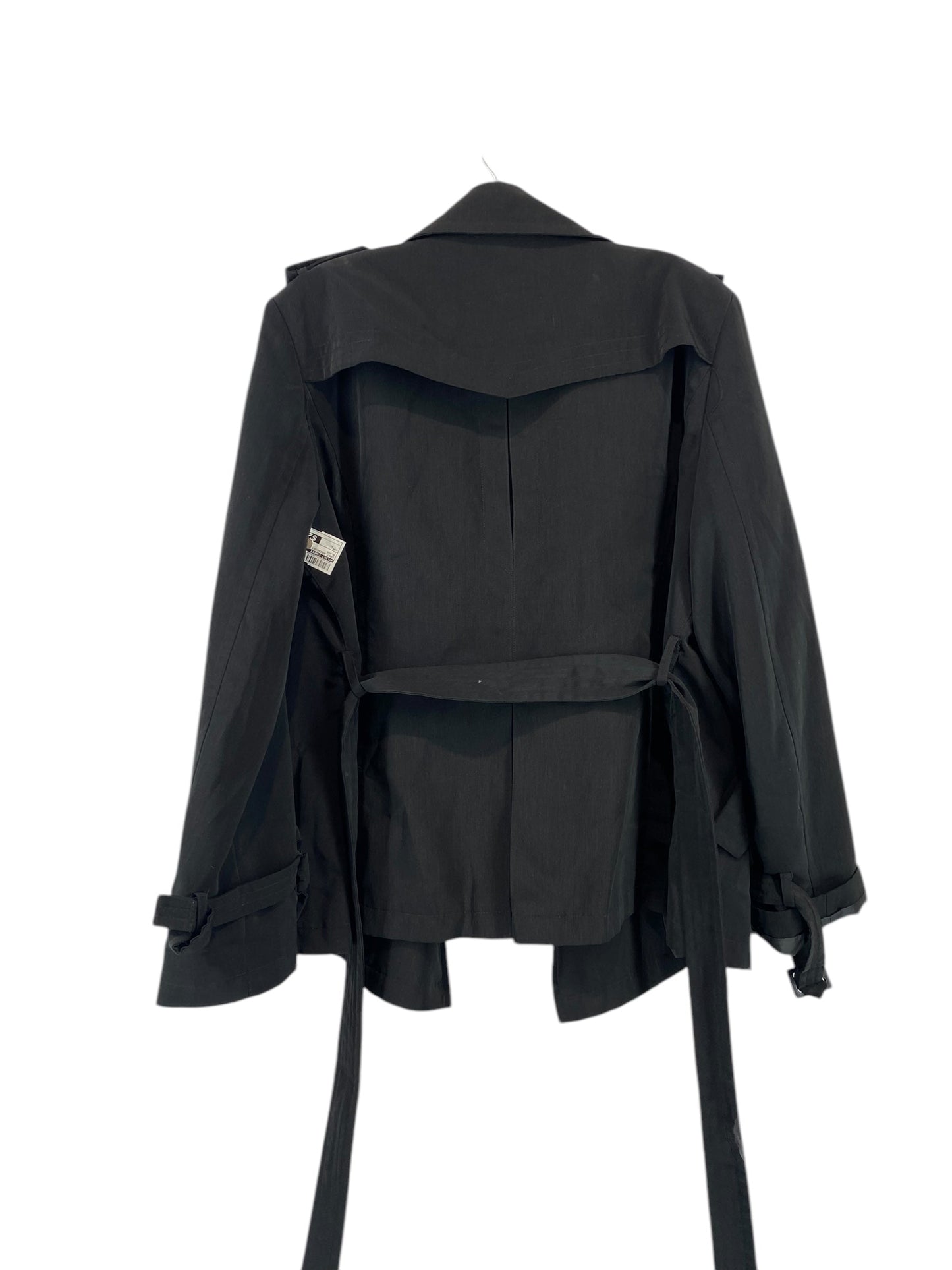 Coat Raincoat By Fleet Street In Black, Size: L