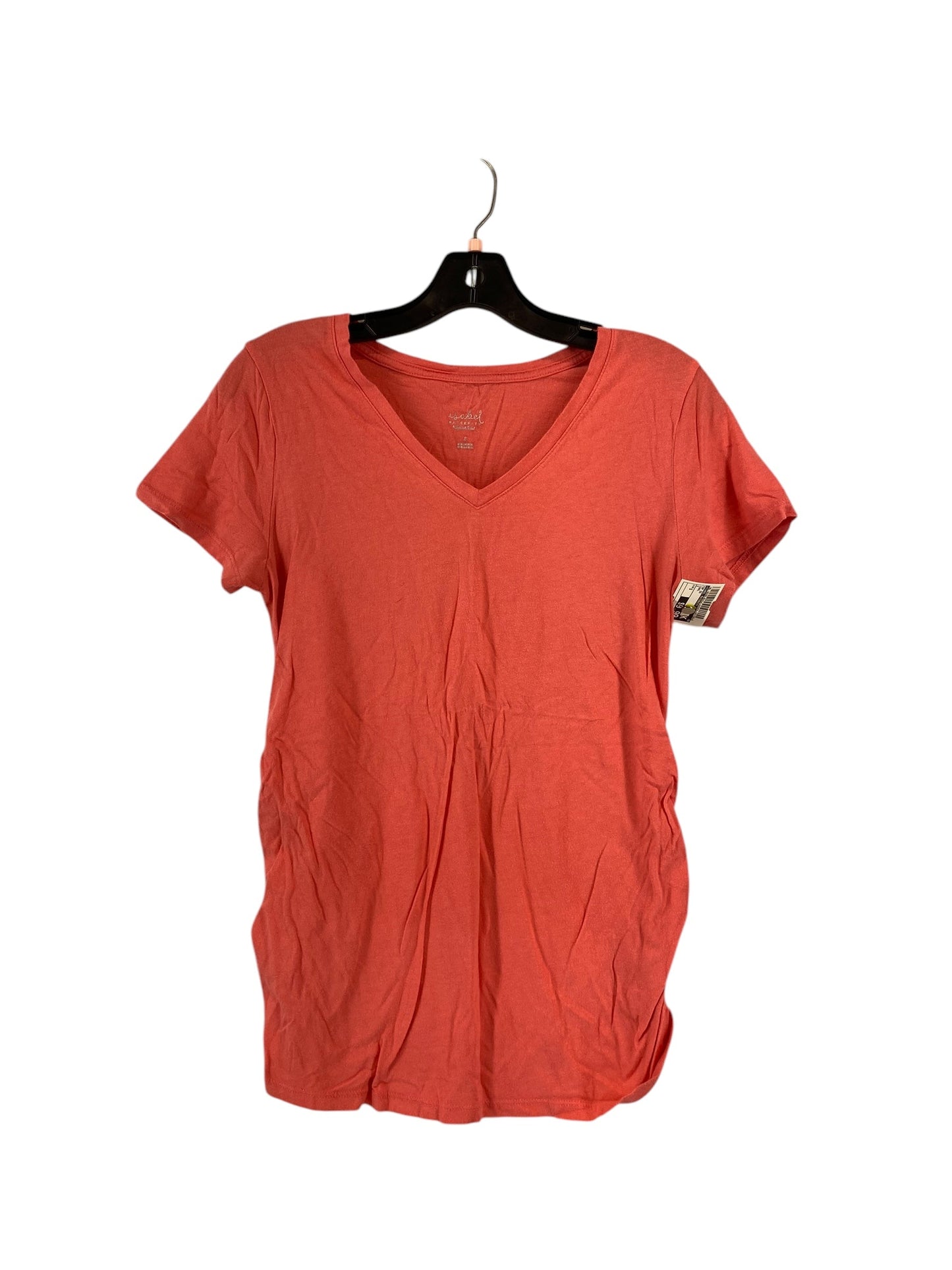 Top Short Sleeve By Isabel Maternity In Coral, Size: S