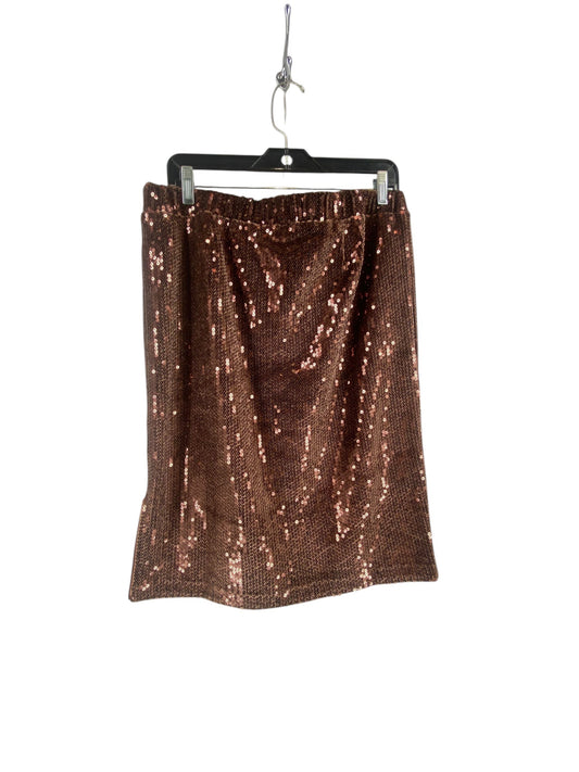 Skirt Midi By J. Jill In Bronze, Size: M