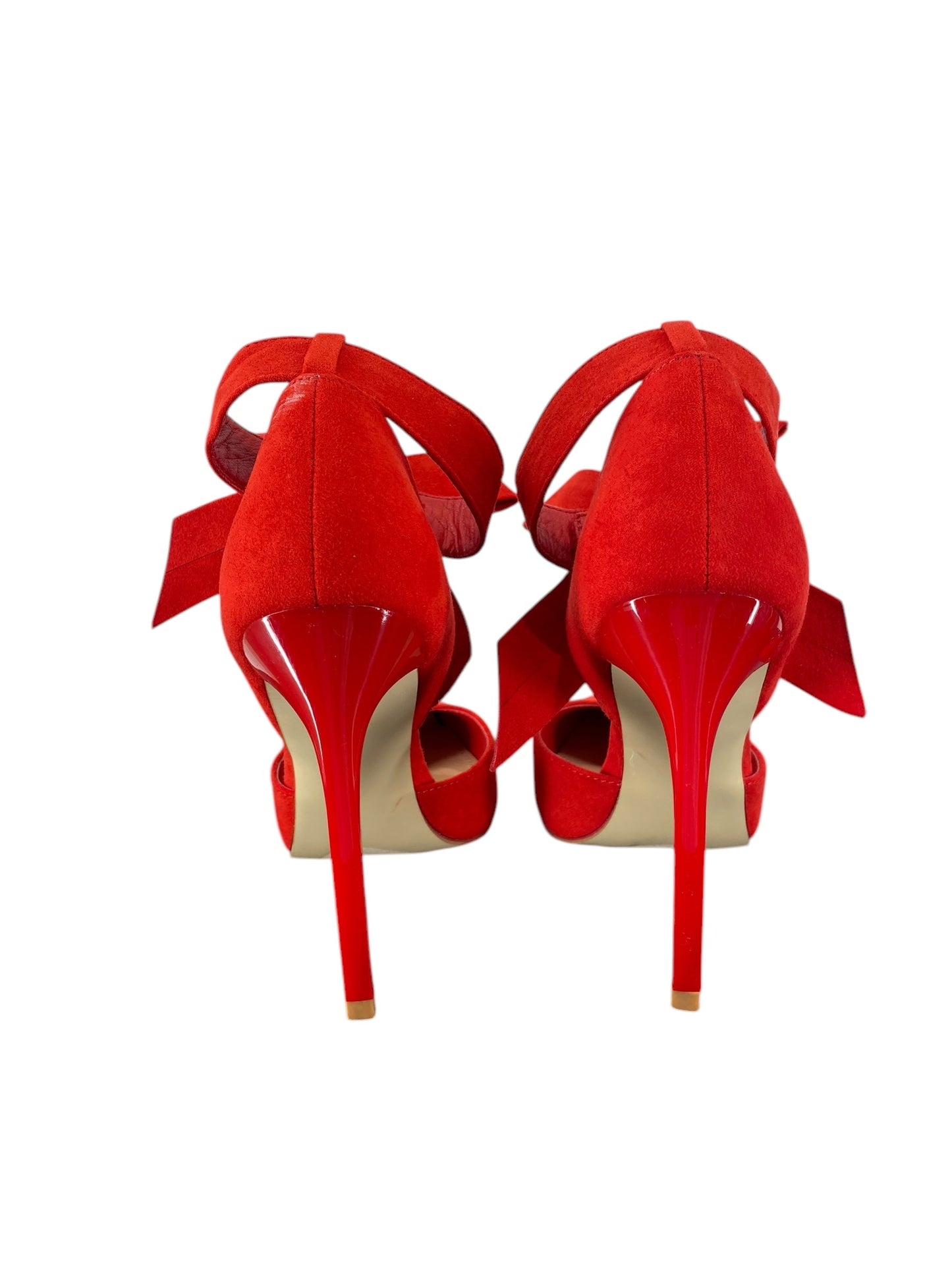 Shoes Heels Stiletto By Just Fab In Red, Size: 6