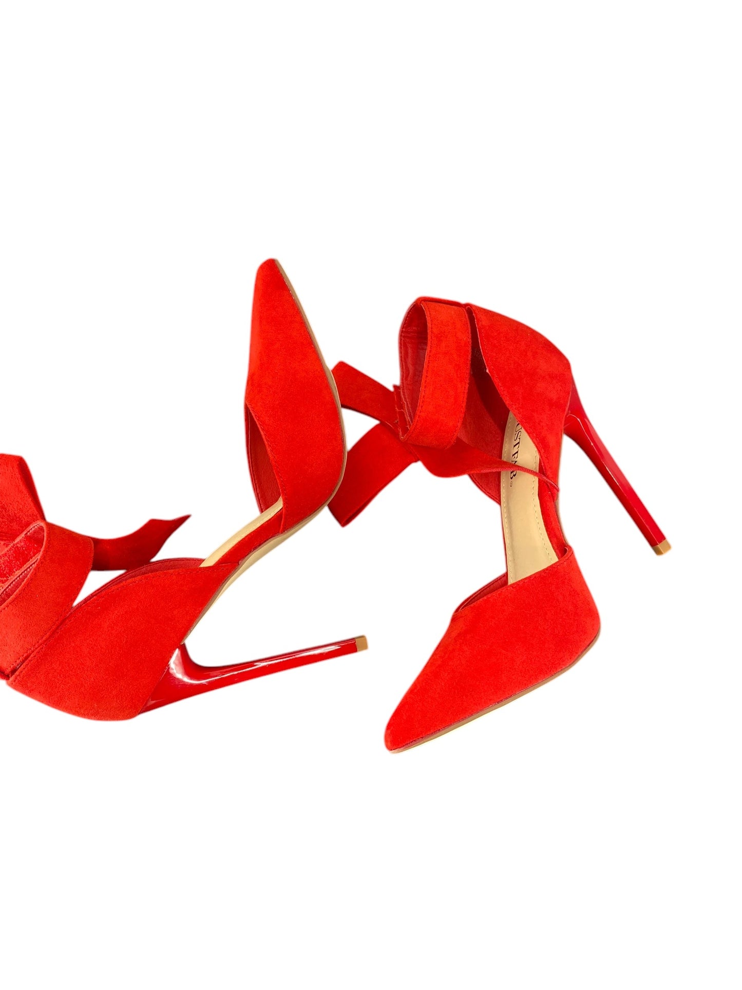 Shoes Heels Stiletto By Just Fab In Red, Size: 6