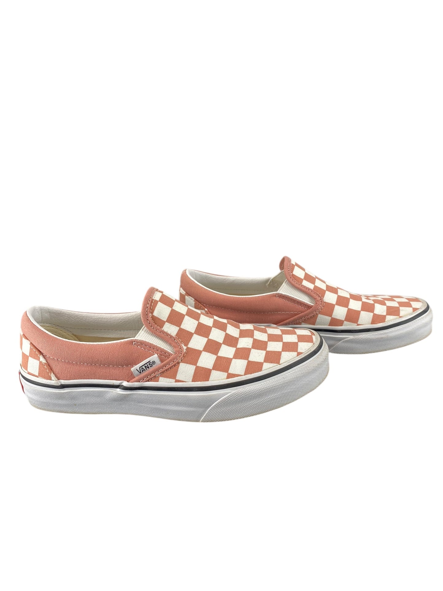 Shoes Sneakers By Vans In Pink & White, Size: 6.5