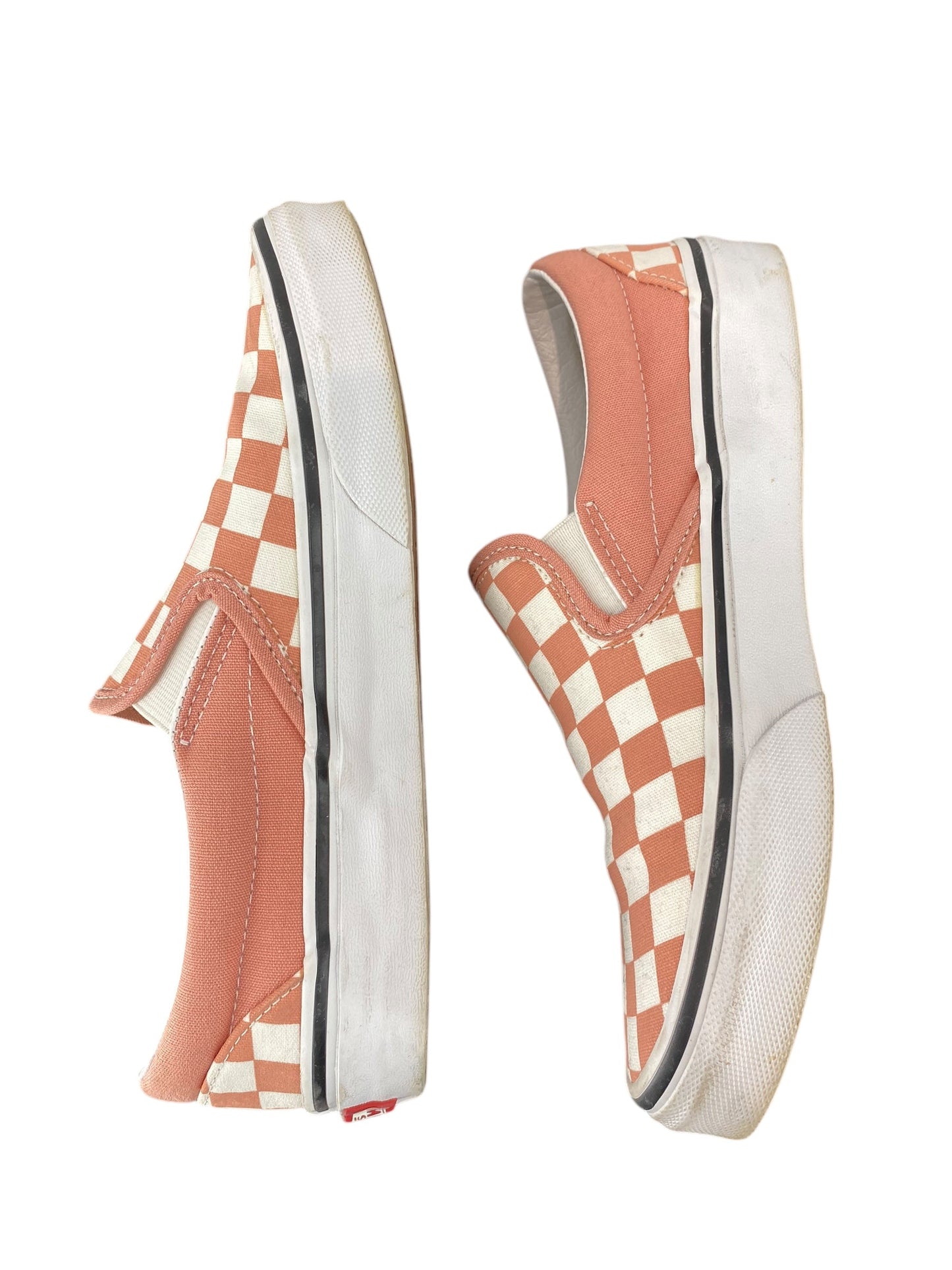 Shoes Sneakers By Vans In Pink & White, Size: 6.5